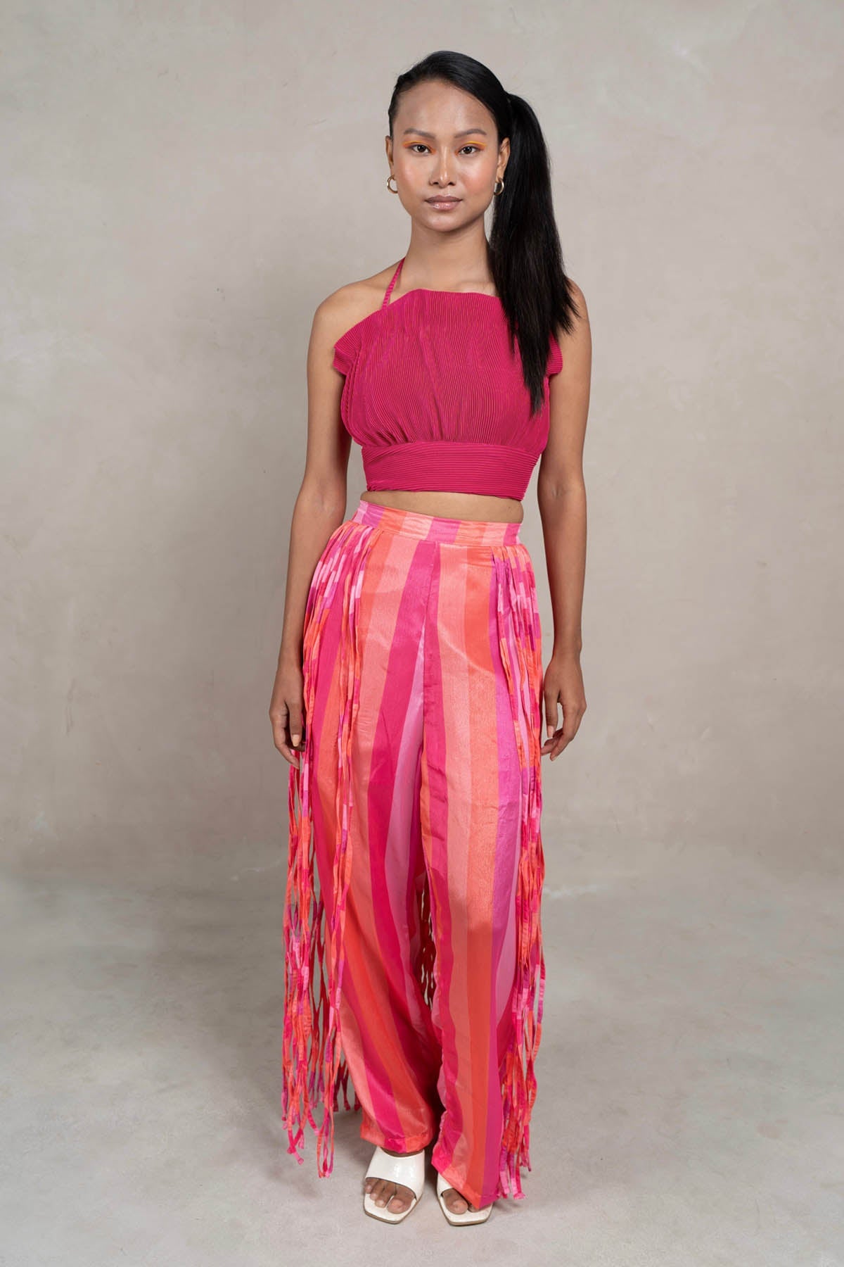 Buy Multicolor Straight Pants For Women by SewSutra Available online at ScrollnShops