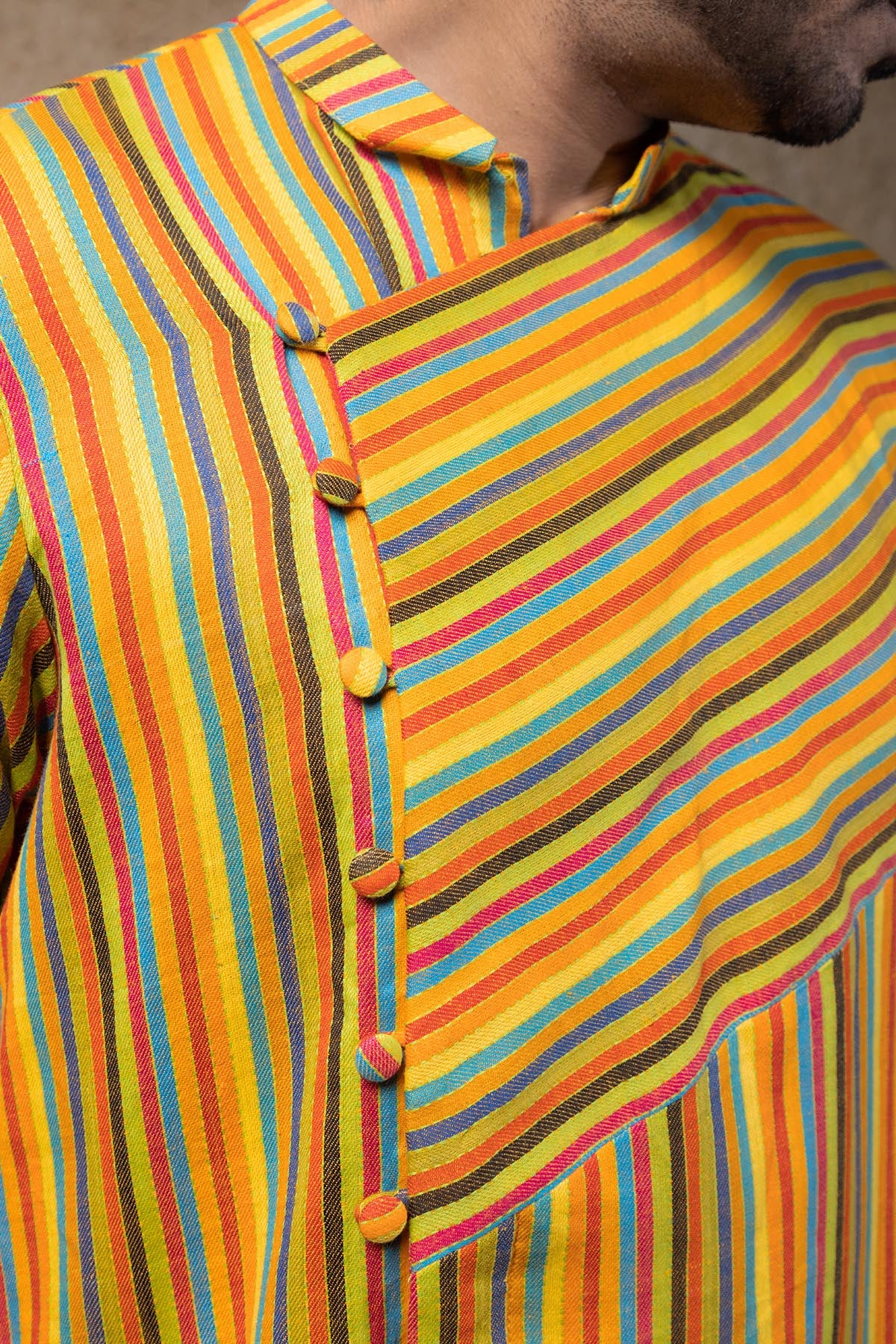 Multicolor Stripes Kurta Set
