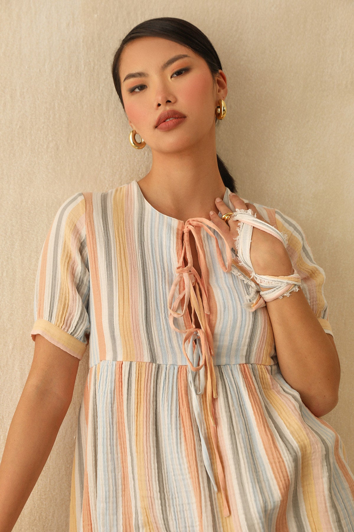 Multicolor Stripes Mini Dress