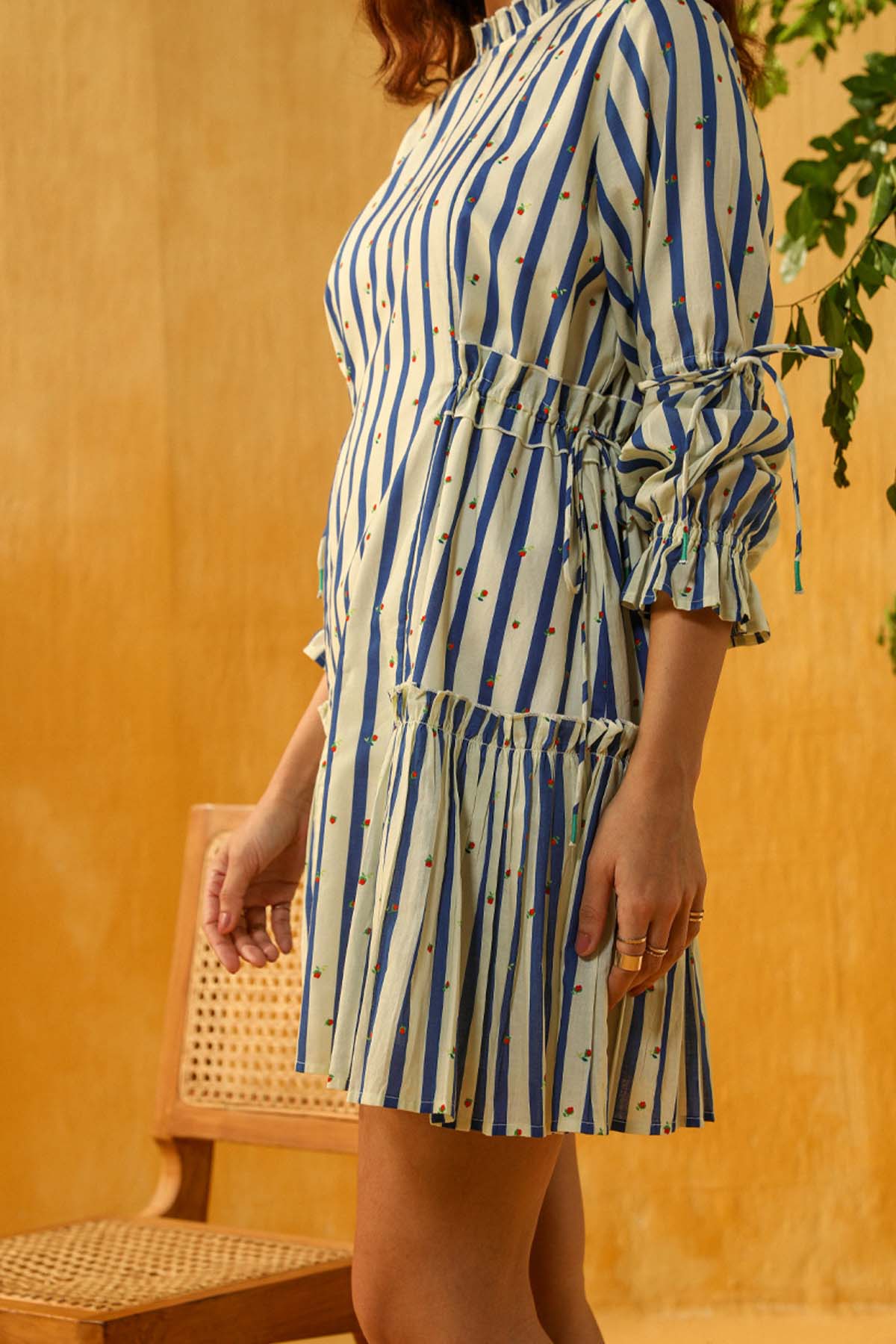 Multicolor Stripes Print Dress