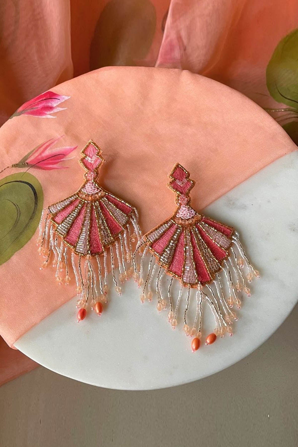 Deeya The Fashion House Multicolor Tassel Earrings Jewellery online at ScrollnShops