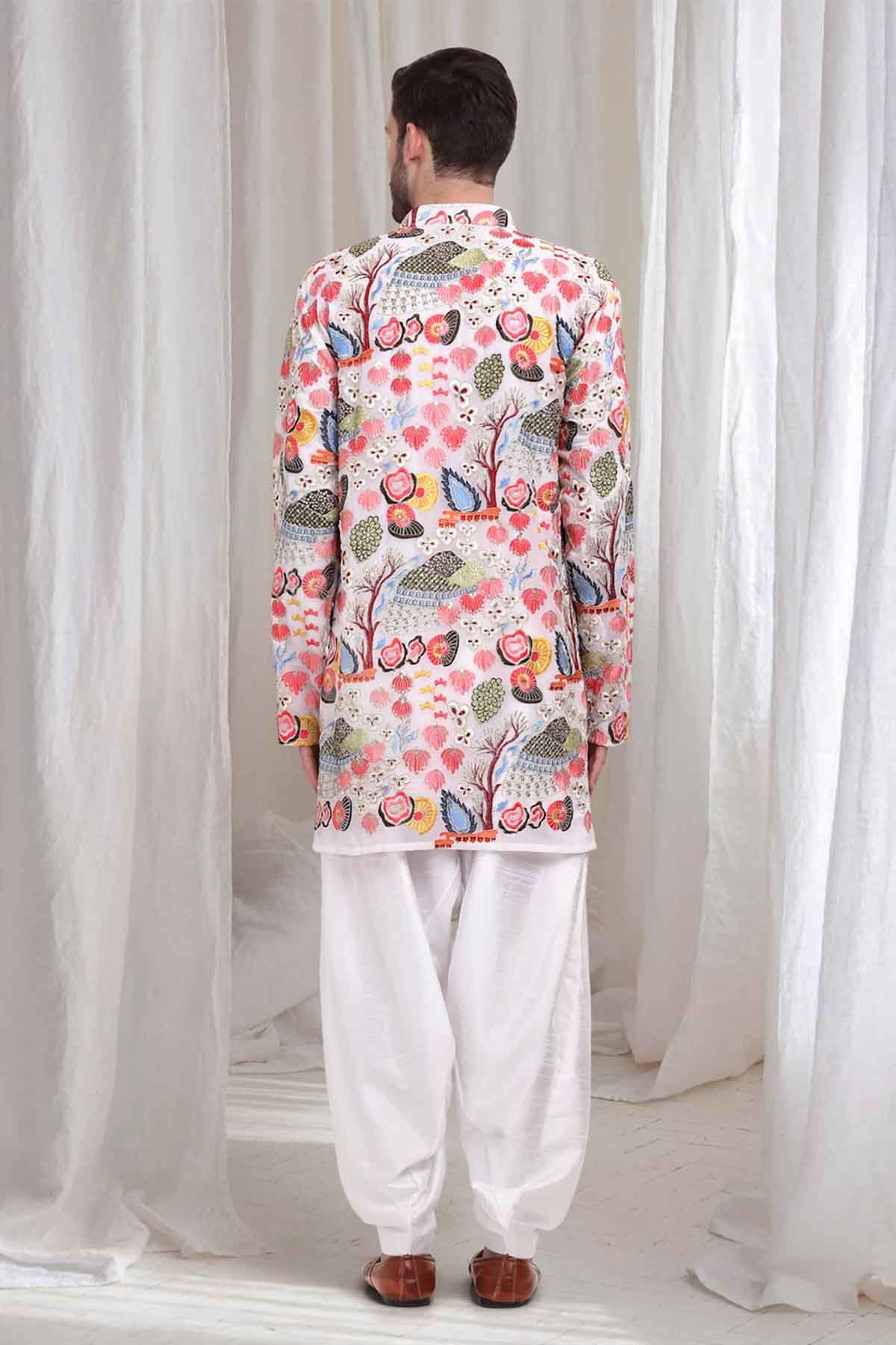 Multicolor Thread Work Kurta Set