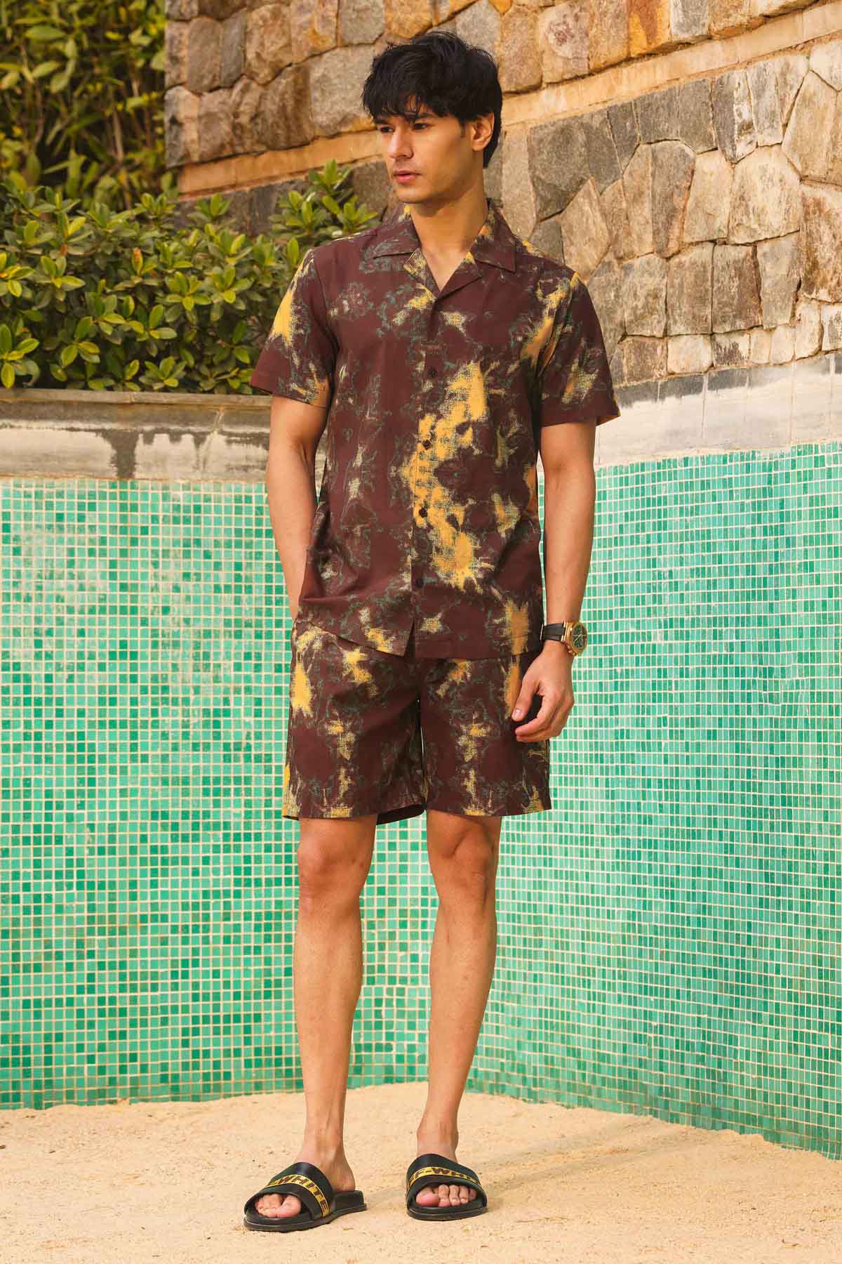 Multicolor Tie Dye Print Shirt