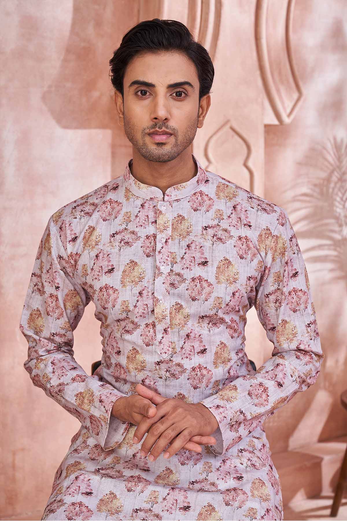 Multicolor Tree Printed Kurta