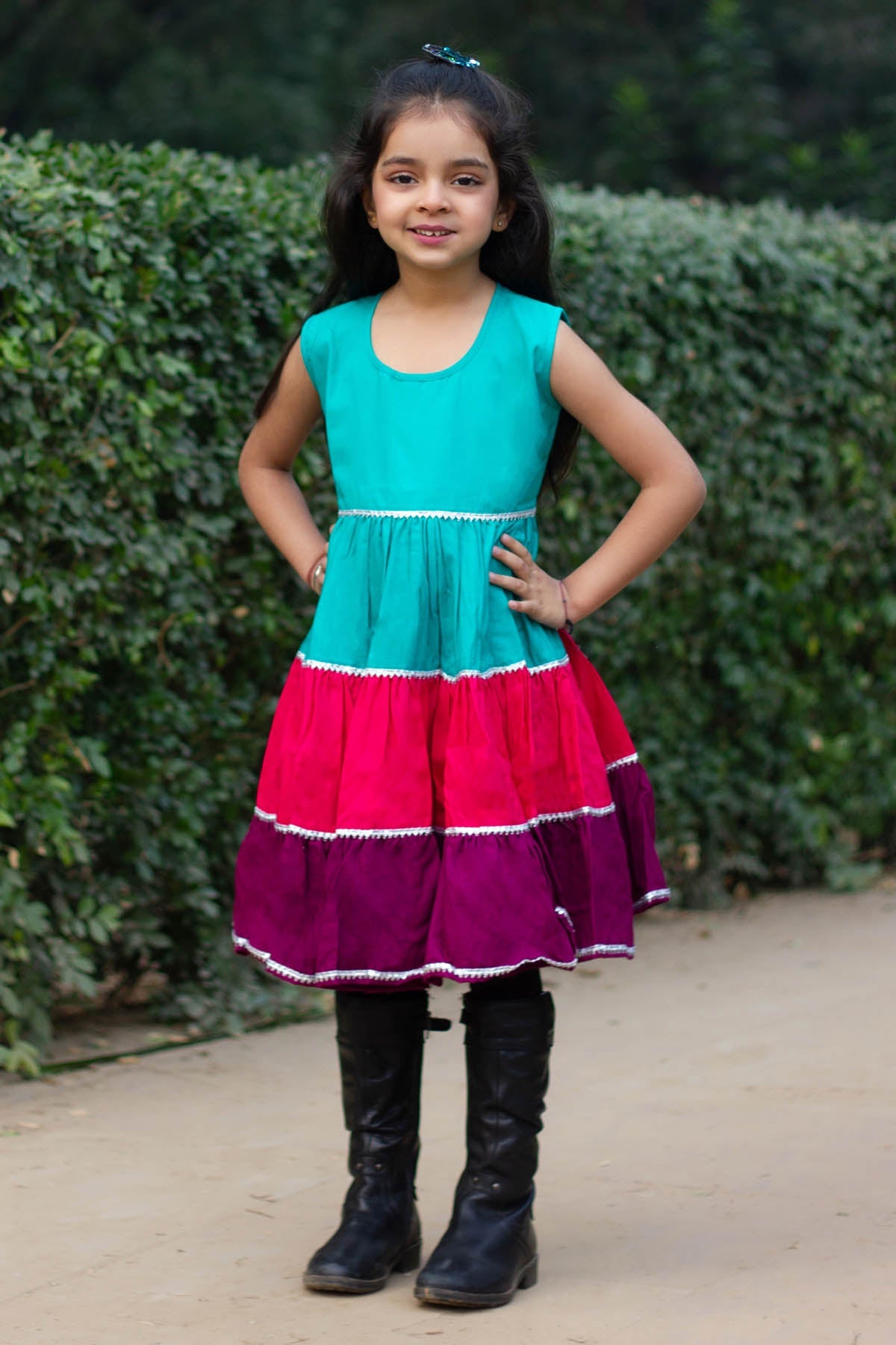 Designer ViYa Multicolor Twirly Dress For Kids (Boys & Girls) Available online at ScrollnShops