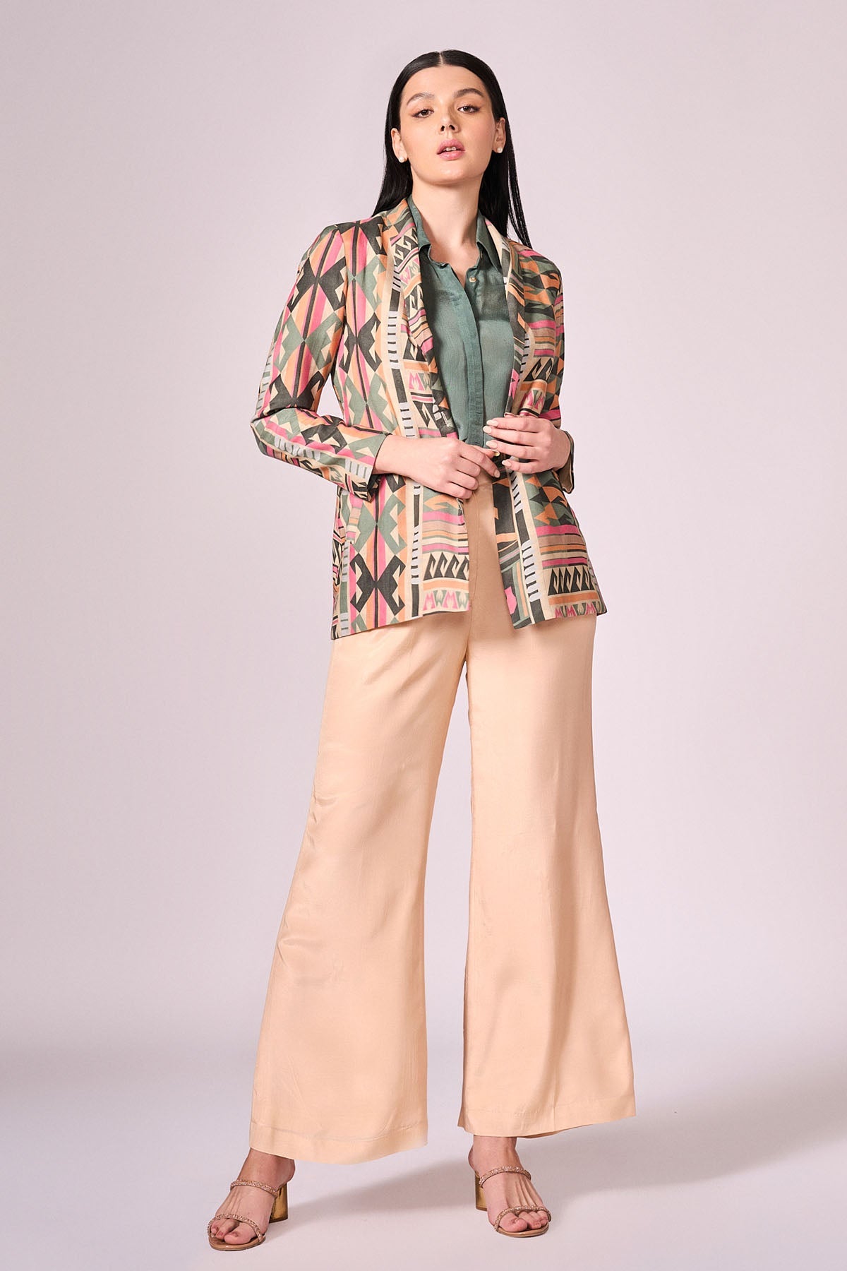 Buy Multicolor Viscose Jacket Set by Koswi for women online at ScrollnShops
