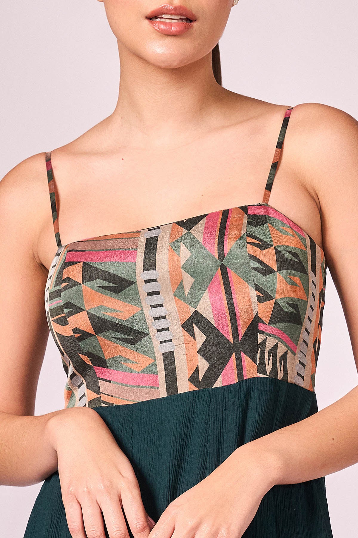 Multicolor Viscose Print Dress