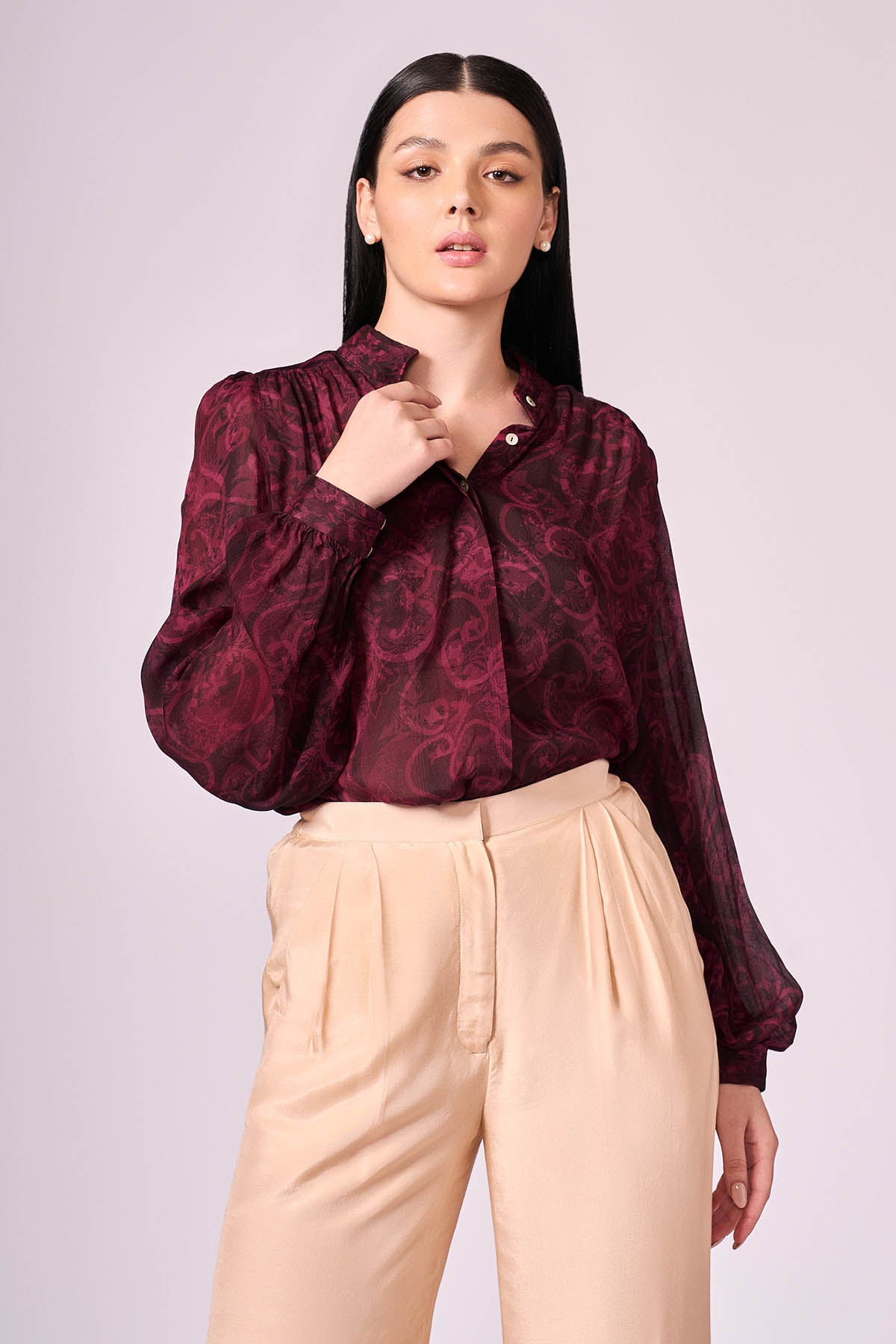 Multicolor Viscose Shirt & Pants