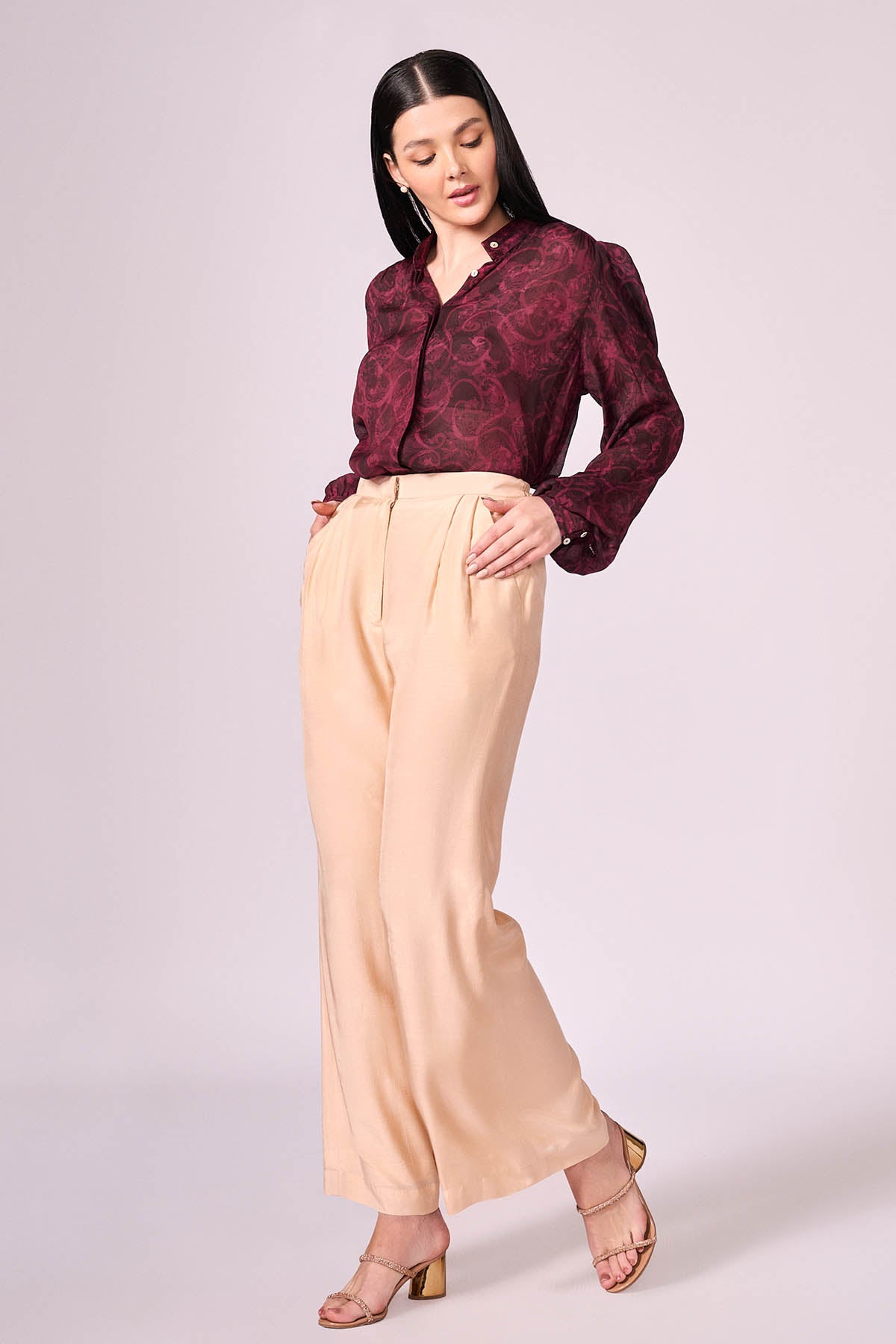 Multicolor Viscose Shirt & Pants