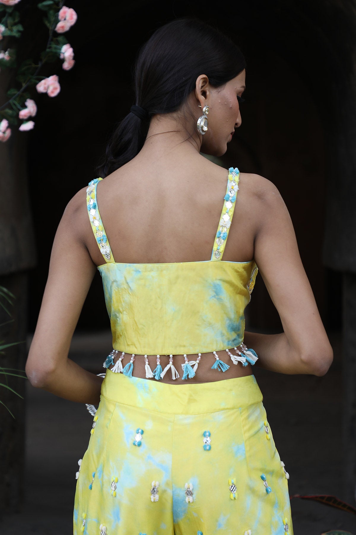 Multicolor Zari Work Gharara Set