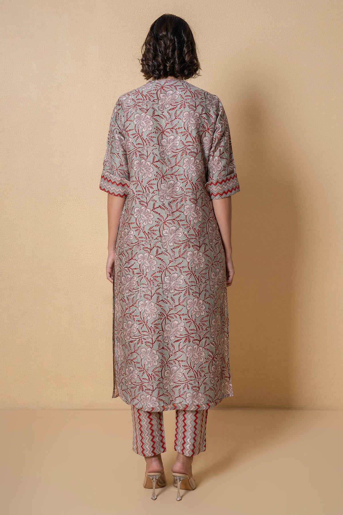 Multicolour Chanderi Kurta Set