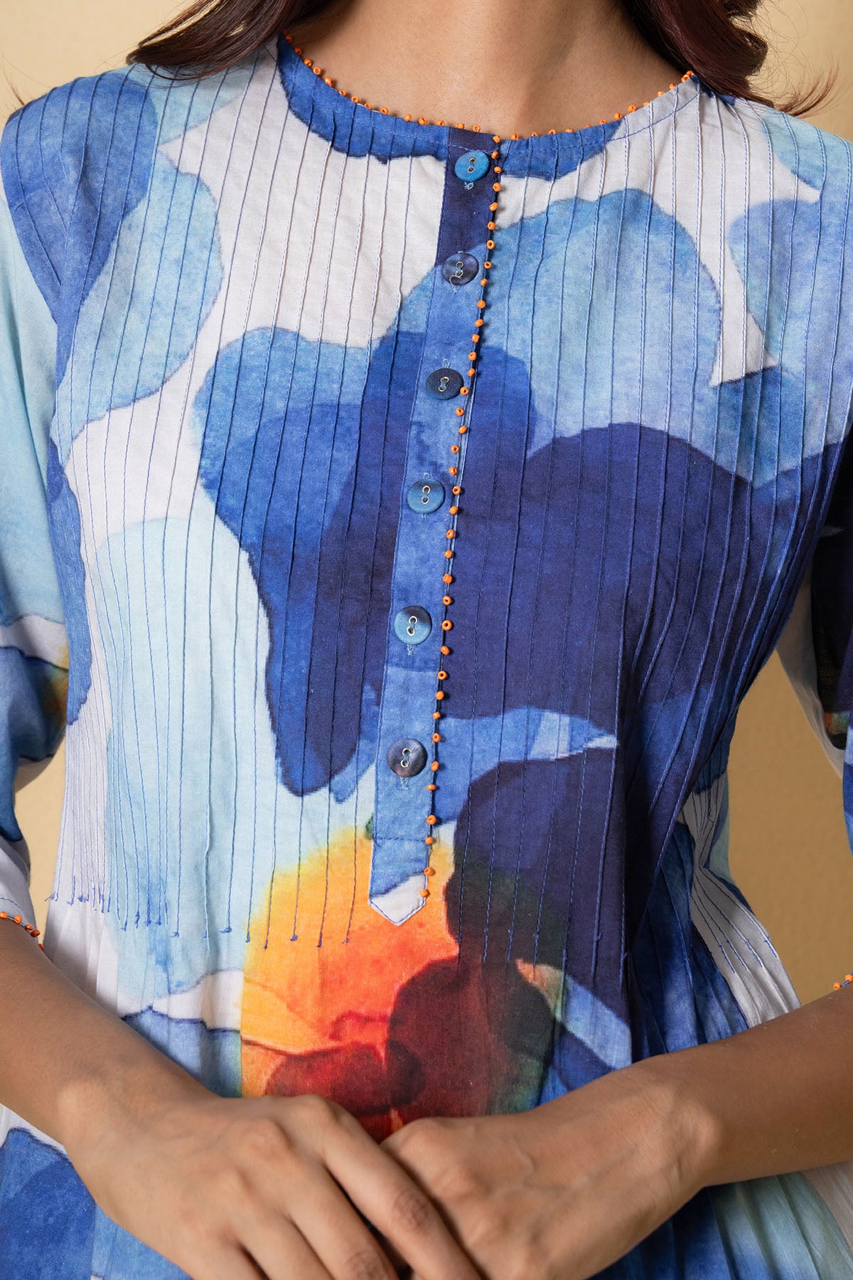 Multicolour Cotton Kurta set