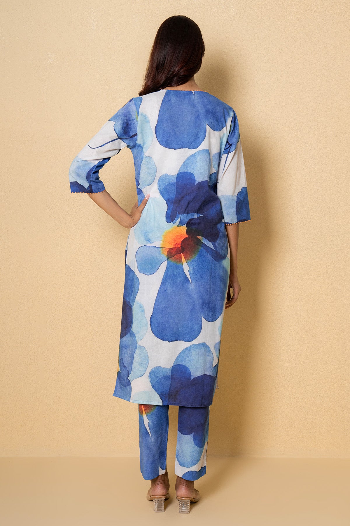 Multicolour Cotton Kurta set