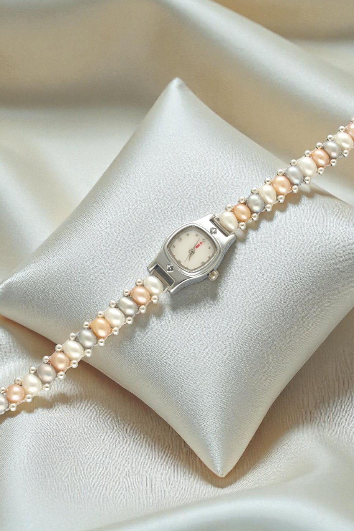 Buy Multicolour Oval Pearls Watch for women by J Pearls online available at scrollnshops