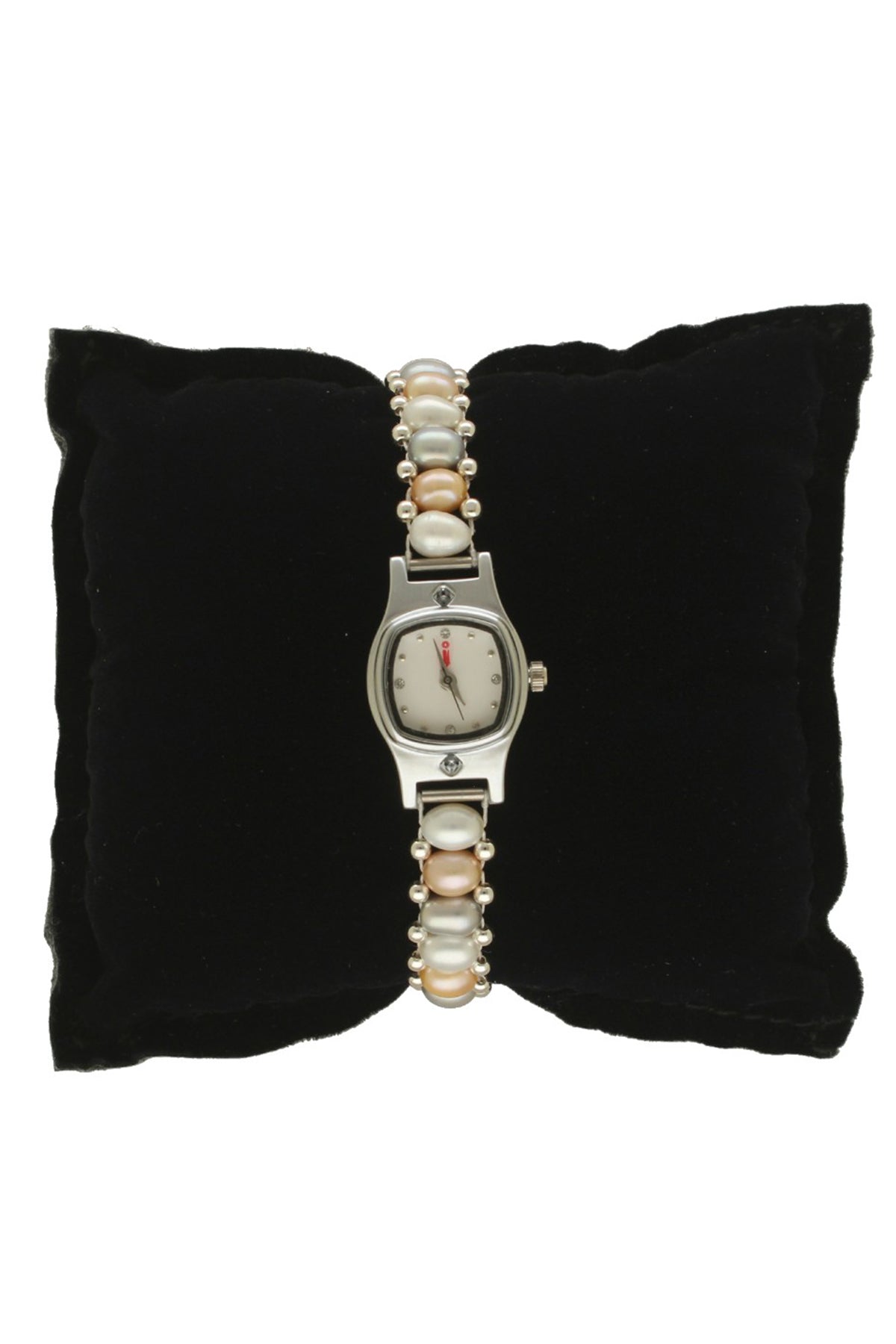 Multicolour Oval Pearls Watch