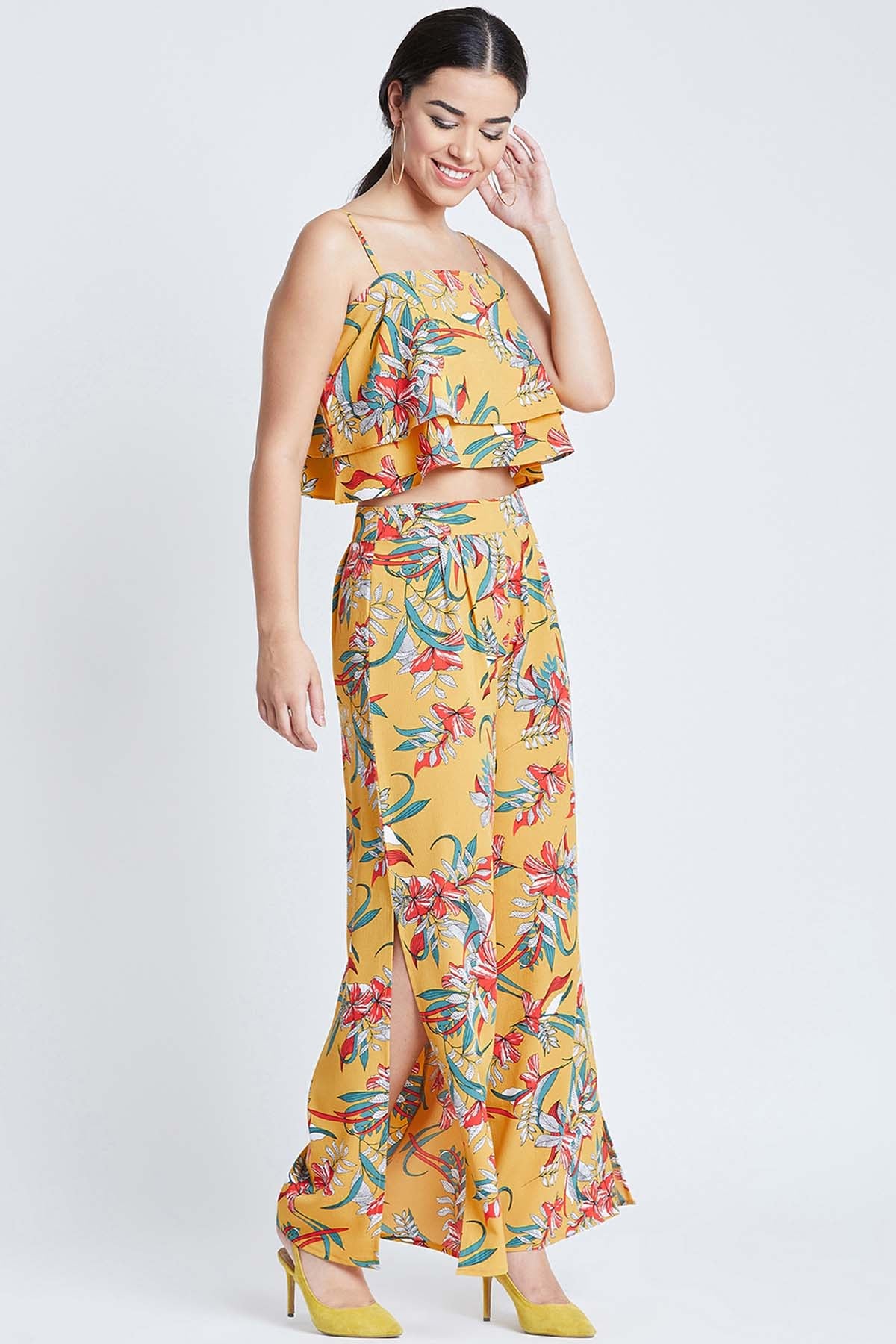 Mustard Printed Co-ord Set