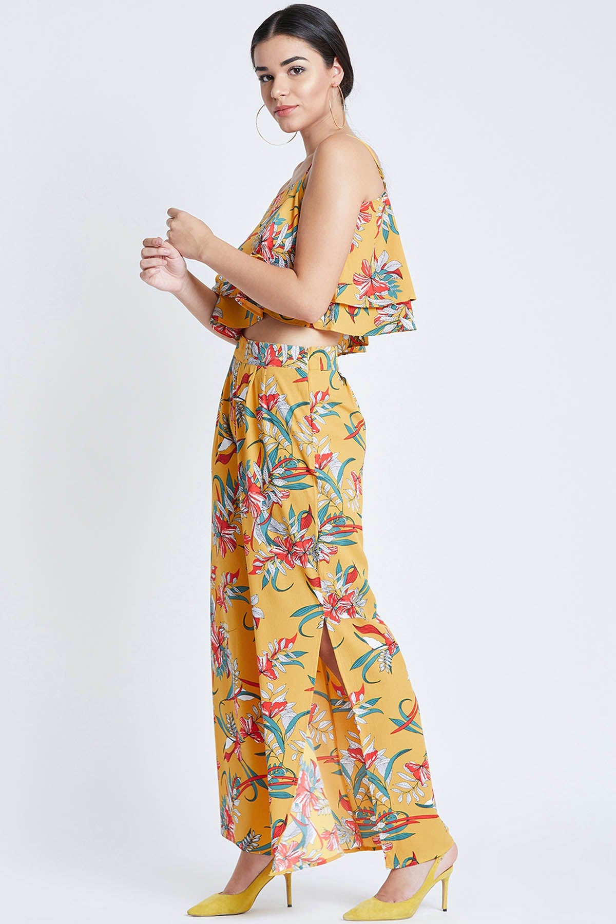 Mustard Printed Co-ord Set