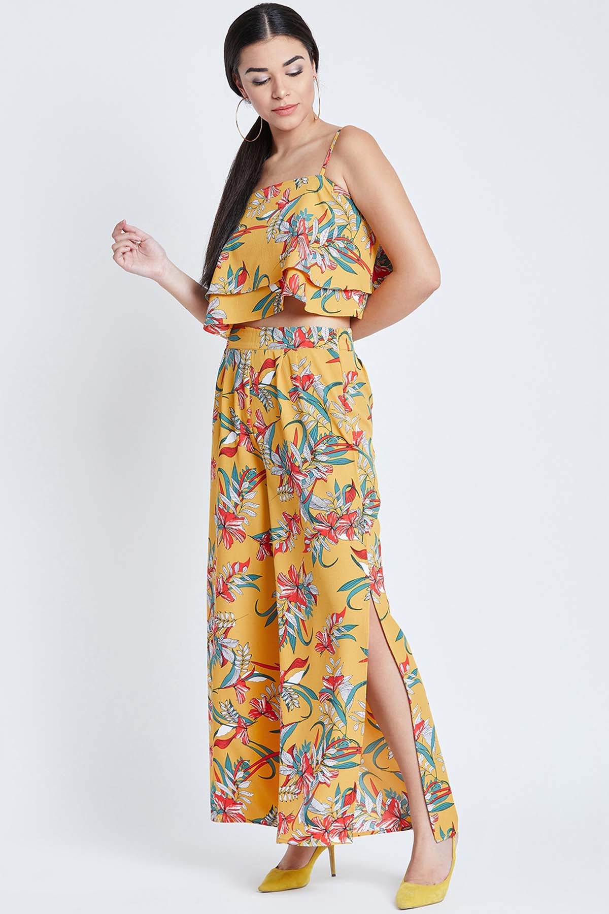 Mustard Printed Co-ord Set