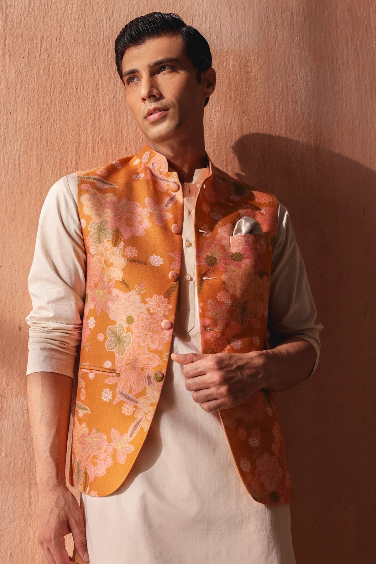 Mustard Digital Printed Bundi