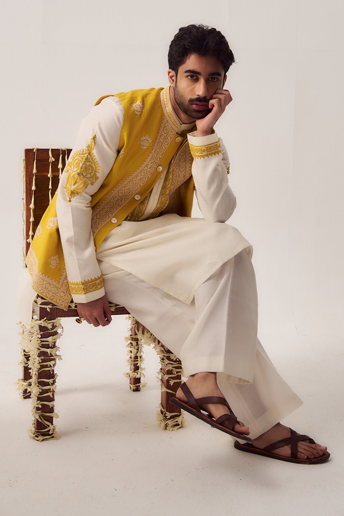 Mustard Dori & Marodi Bundi Set