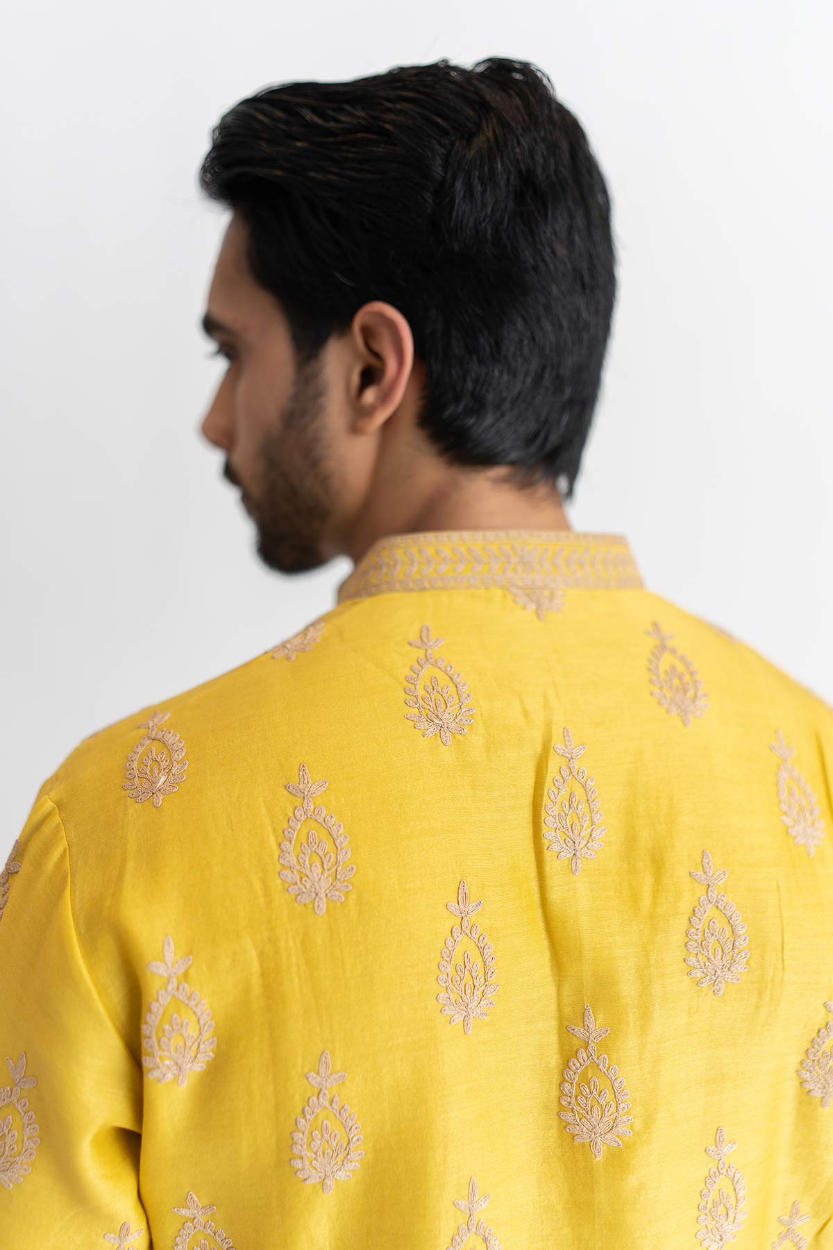 Mustard Dori Marodi Kurta Pants