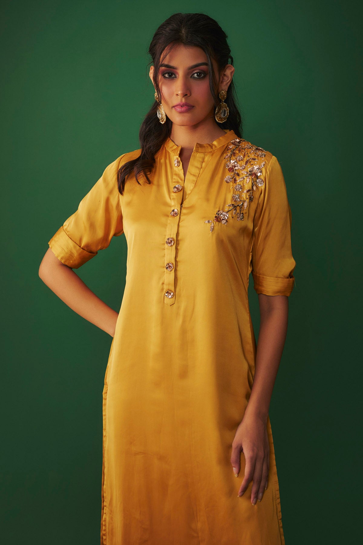Mustard Yellow Milano Kurta Set