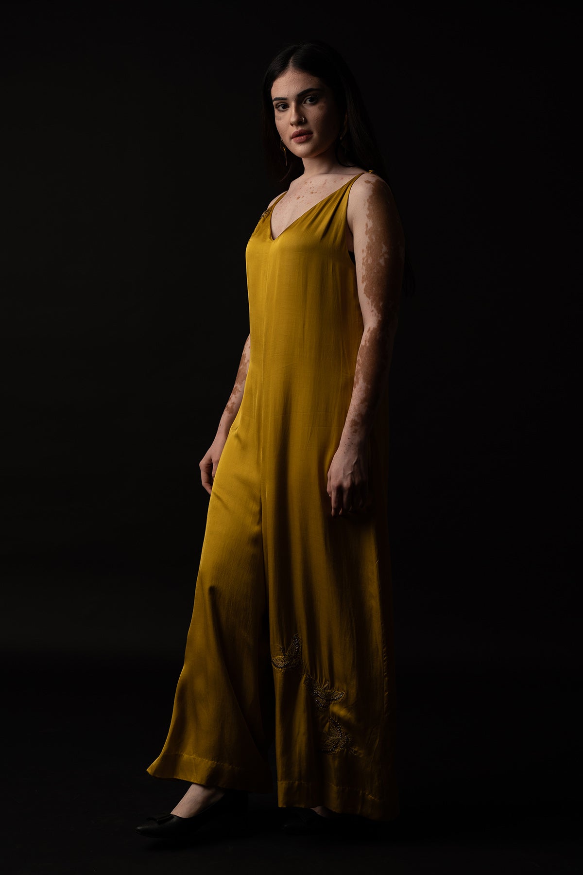 Mustard Sleeveless Jumpsuit