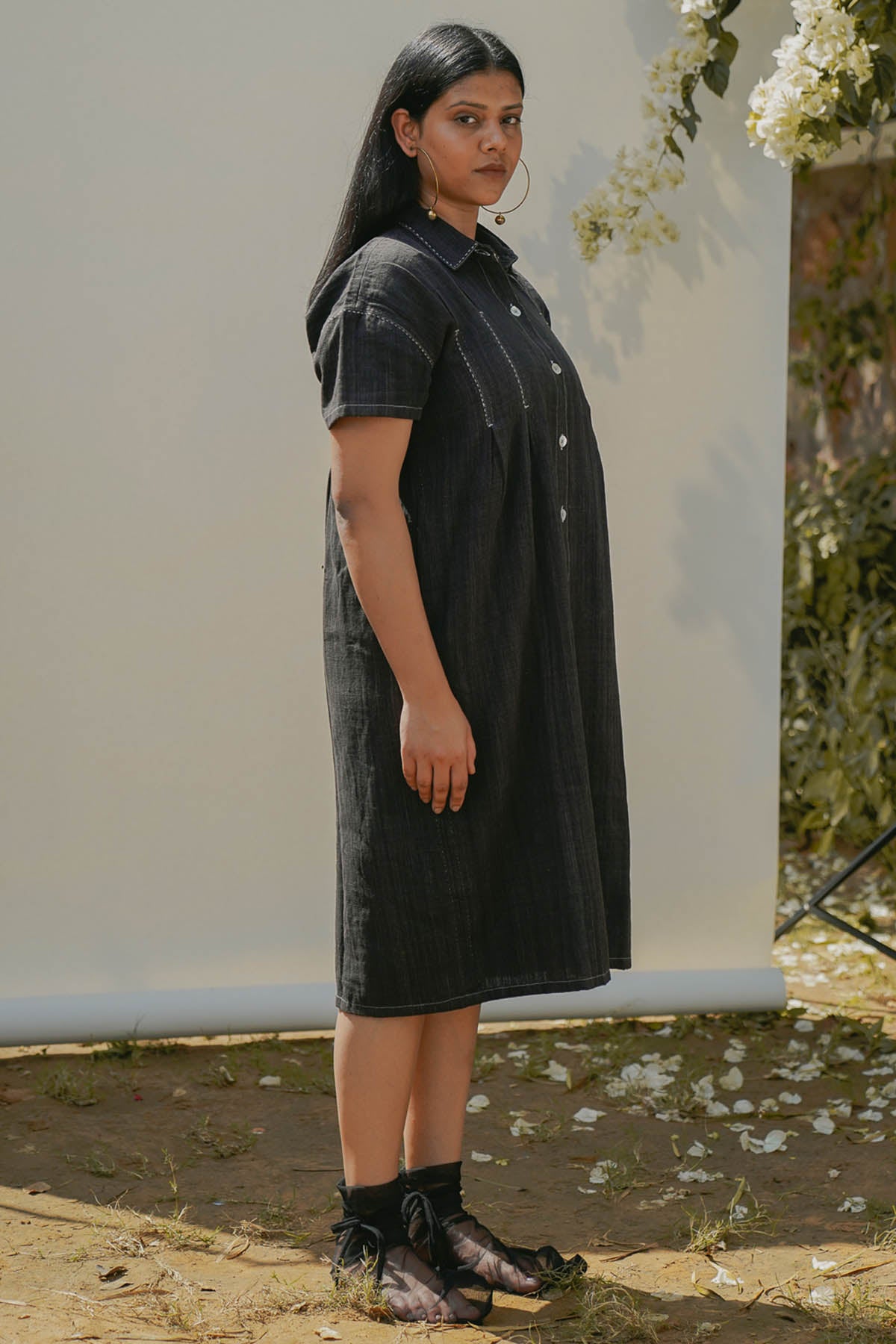 Natural Dyed Shirt Dress