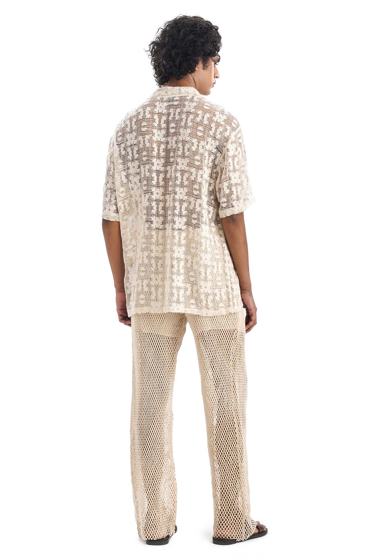 Natural Jigsaw Motifs Shirt