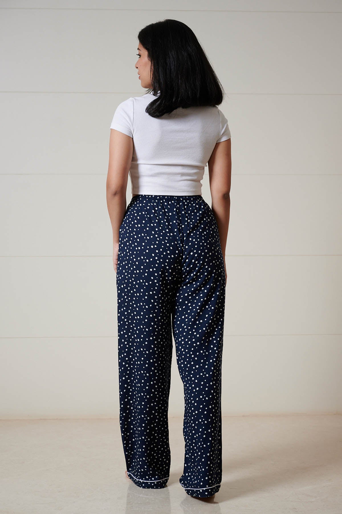 Navy Polka Pyjama