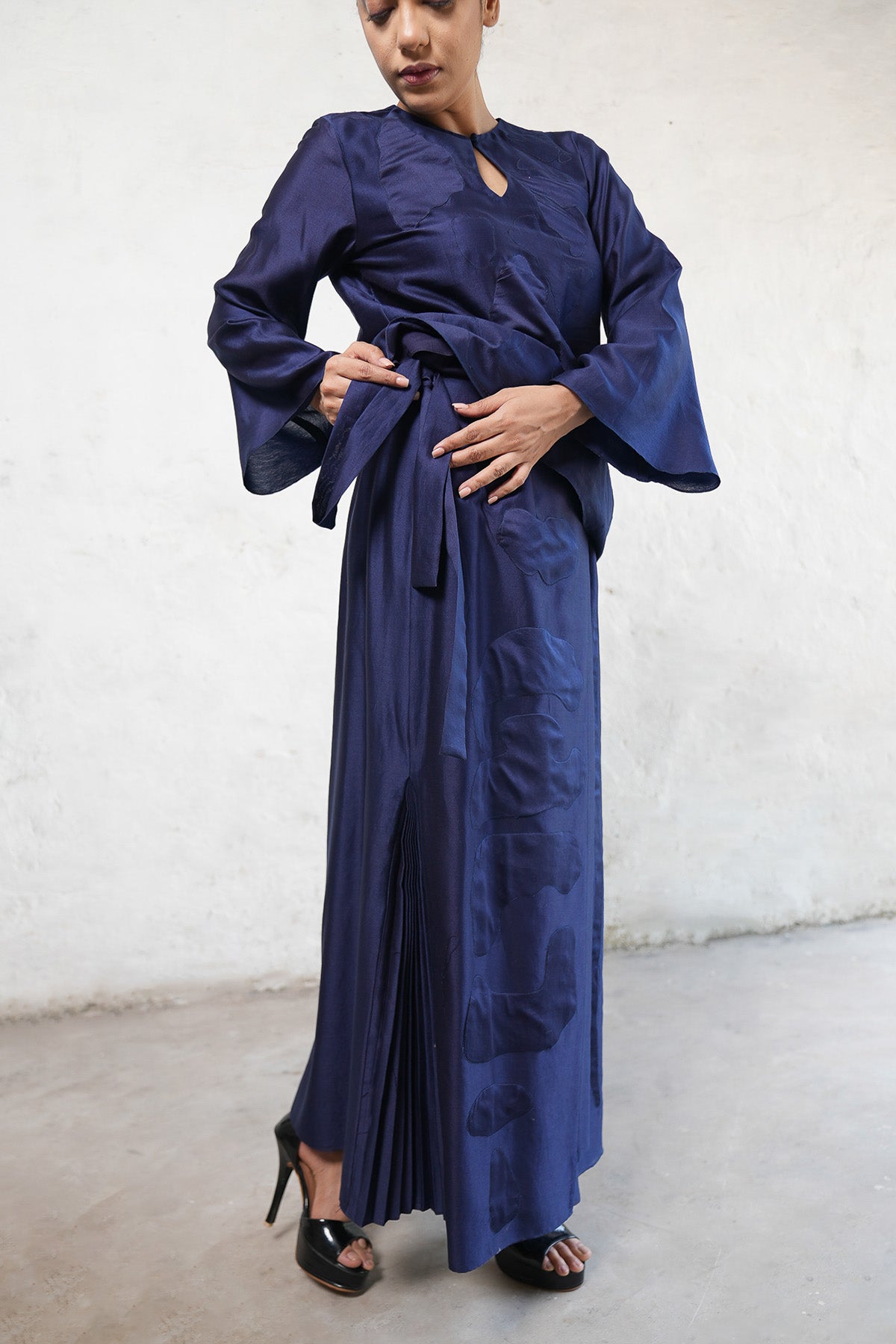 Navy Applique Work Co-ord Set