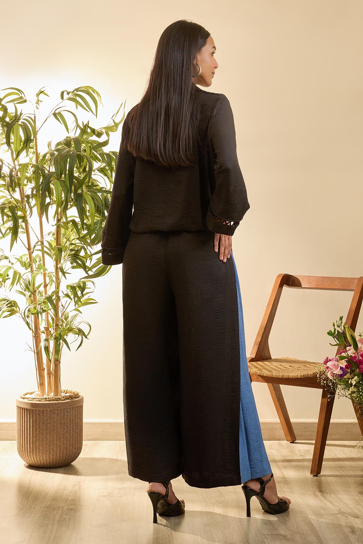 Navy Blue Collar Shirt & Pants