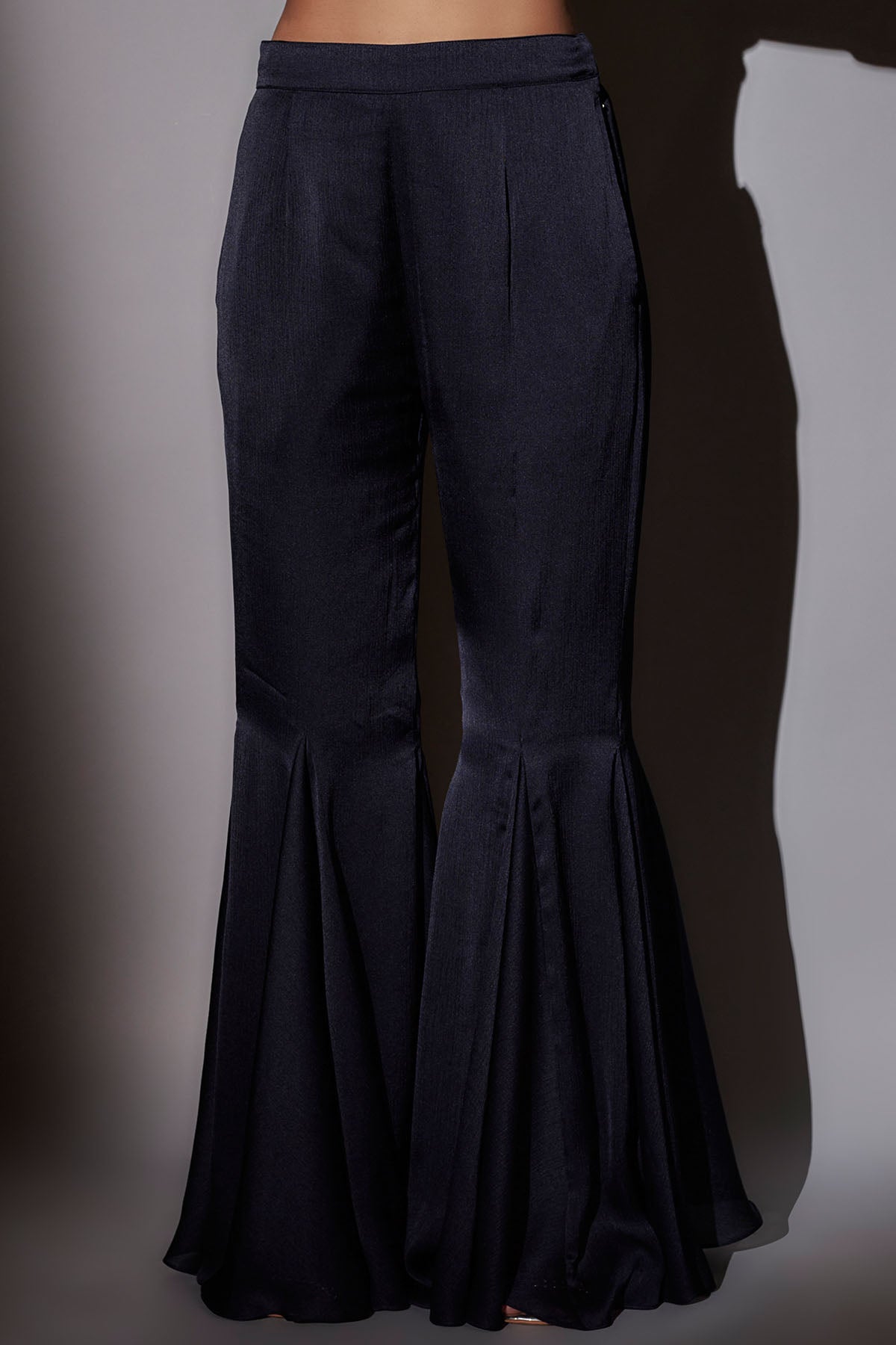 Navy Blue Short Kaftan & Sharara