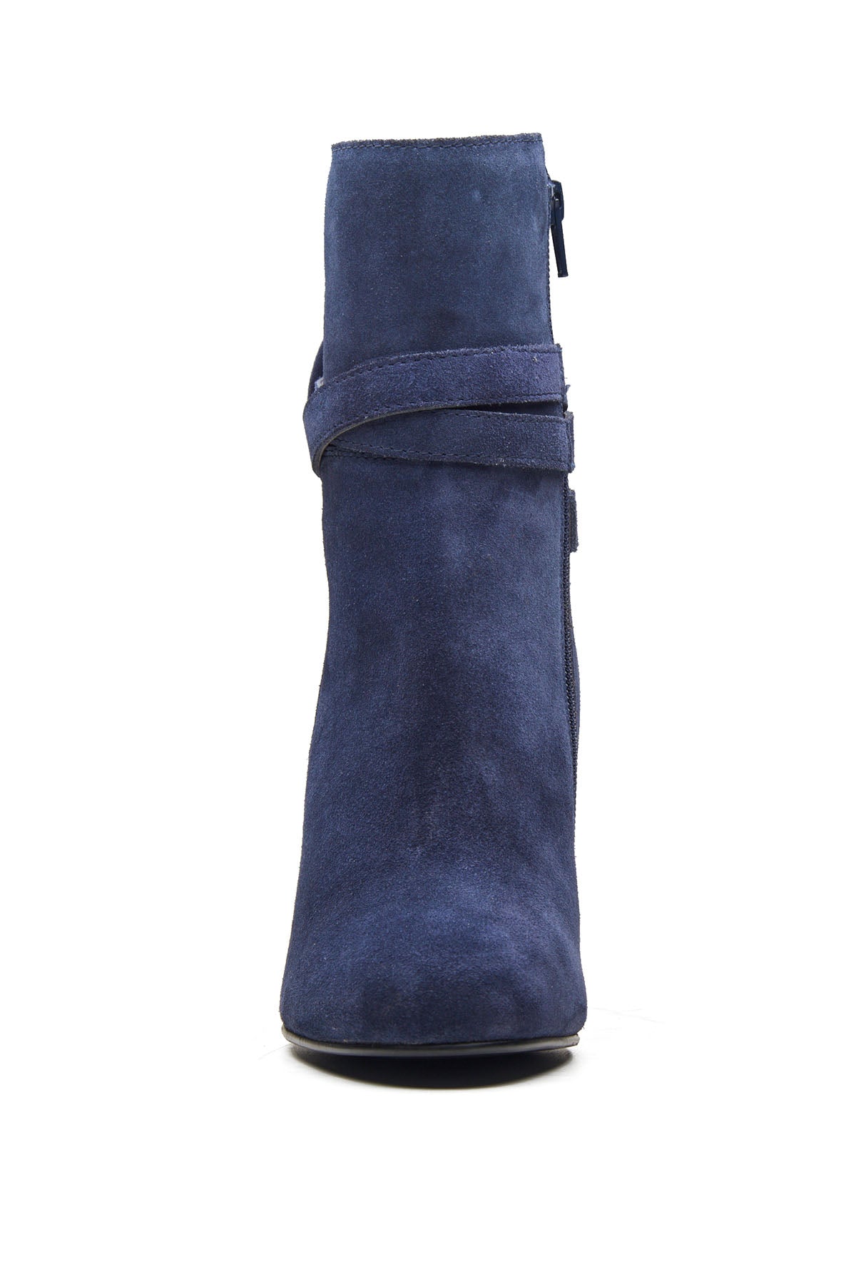 Navy Bow Detail Ankle Boots