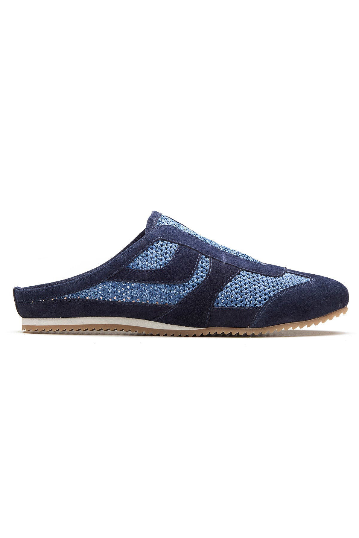 Navy Contrast Sole Sneakers