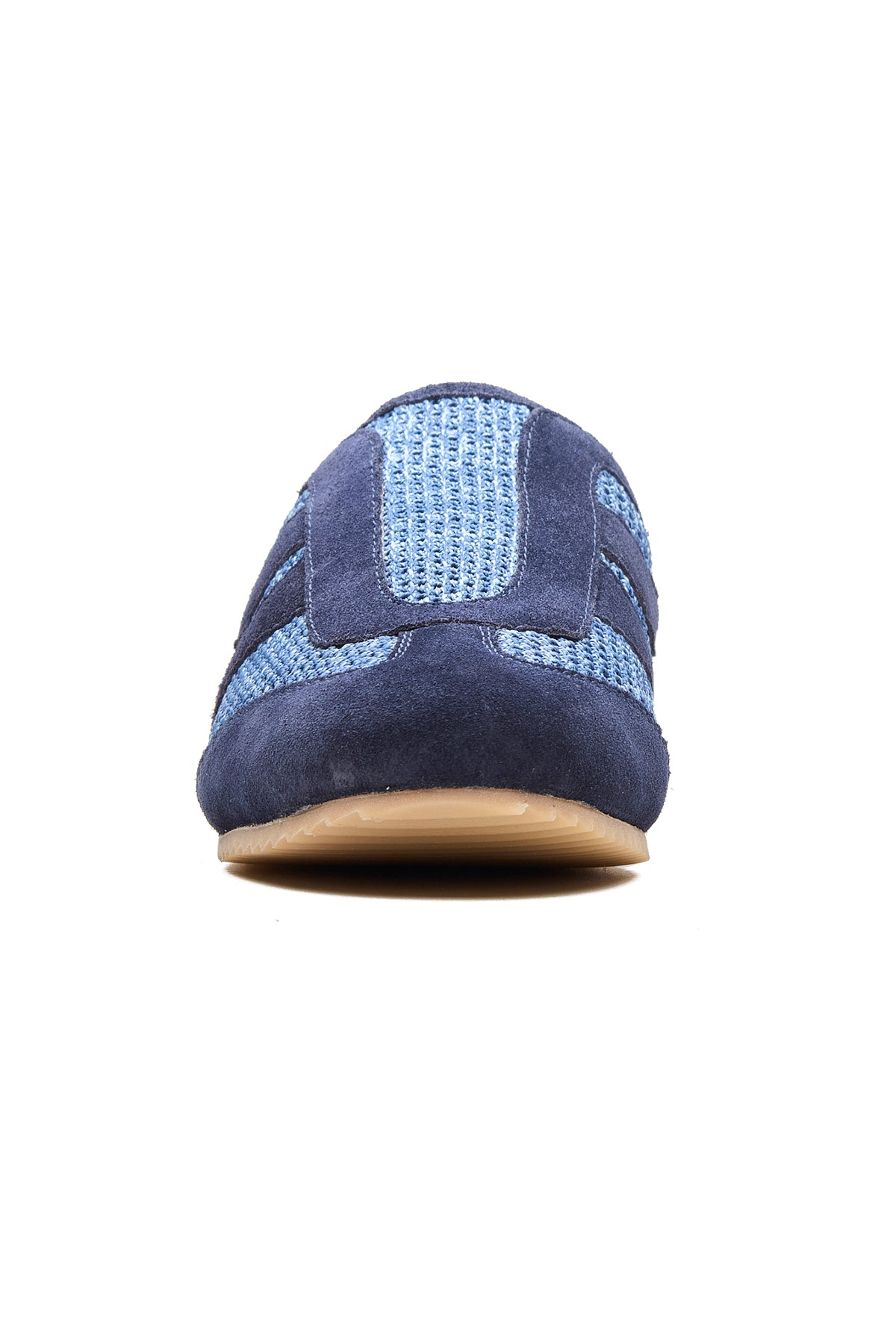 Navy Contrast Sole Sneakers