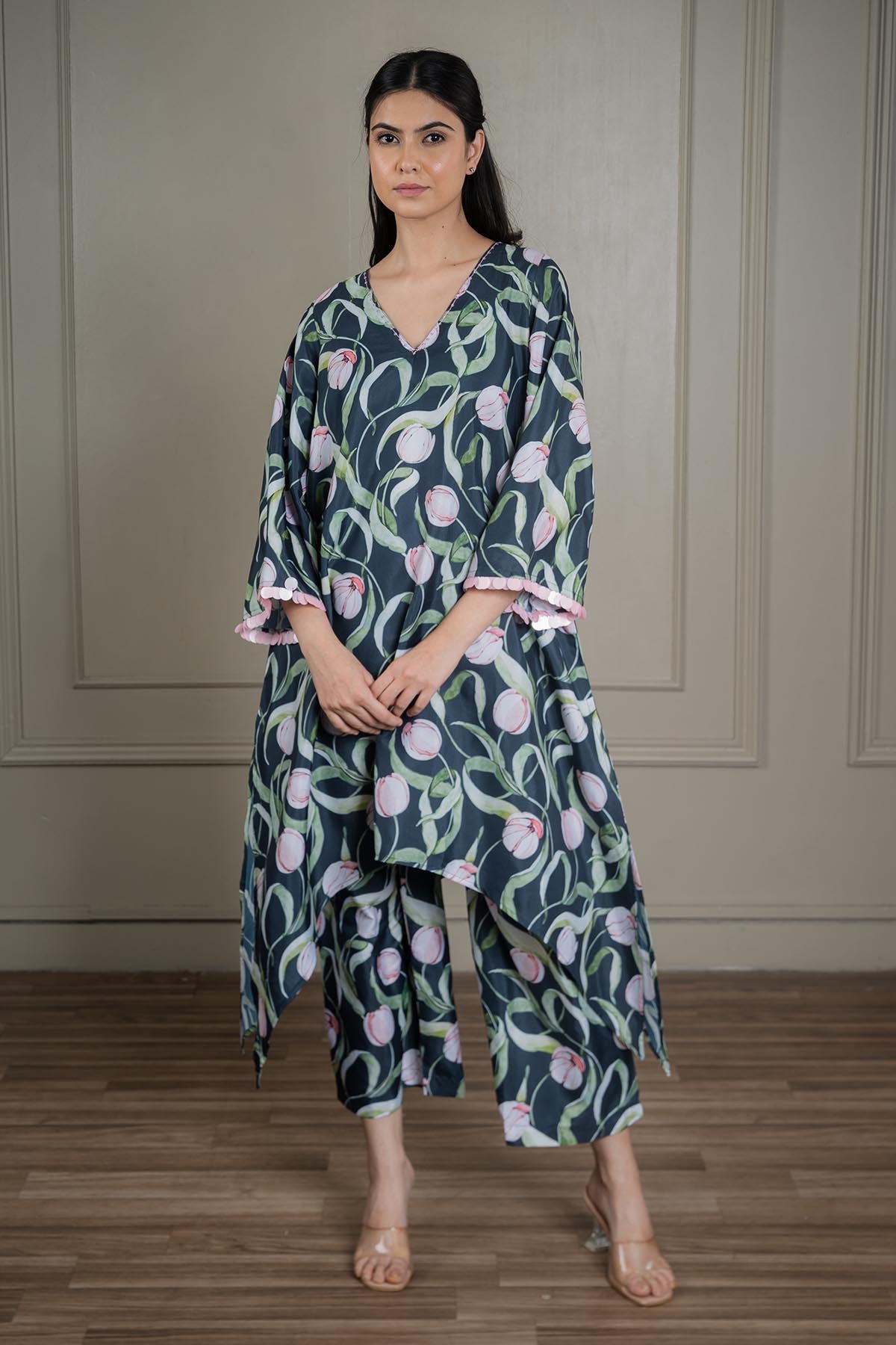 Buy Navy Sequins Work Co-ord Set by Shop Gulmohar for women online at ScrollnShops