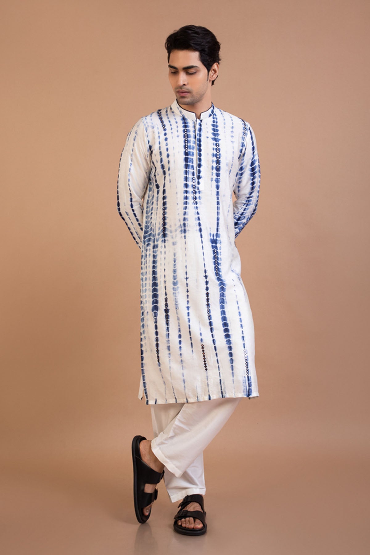 Nay Blue Tie Dye Kurta Set