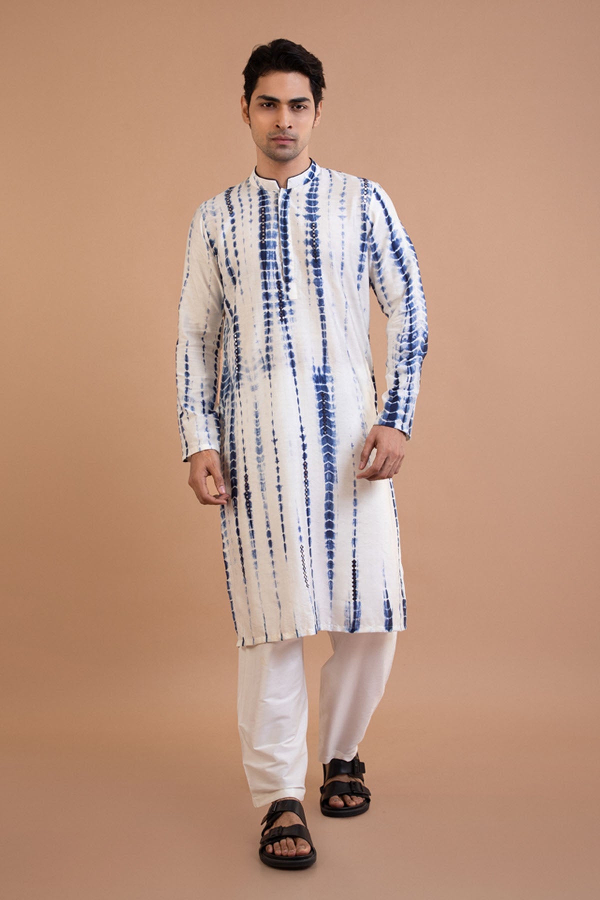 Nay Blue Tie Dye Kurta Set