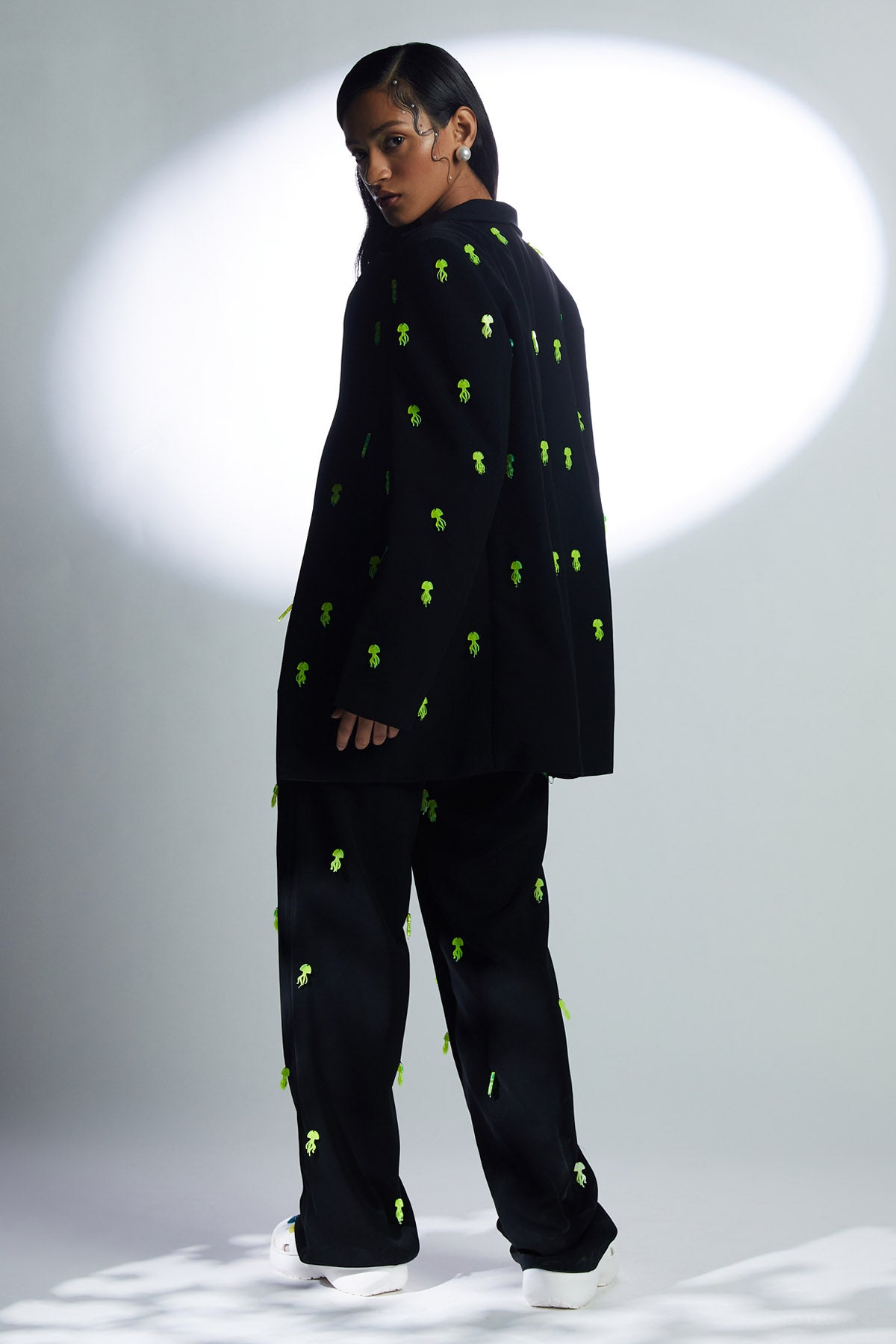 Neon Jelly Fish Straight Pants