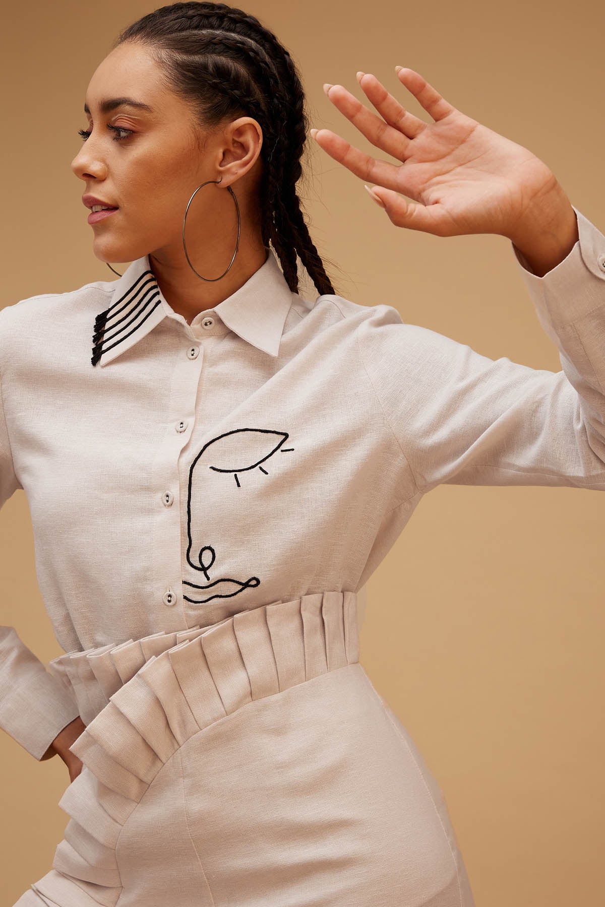 Off-White Linen Co-ord Set