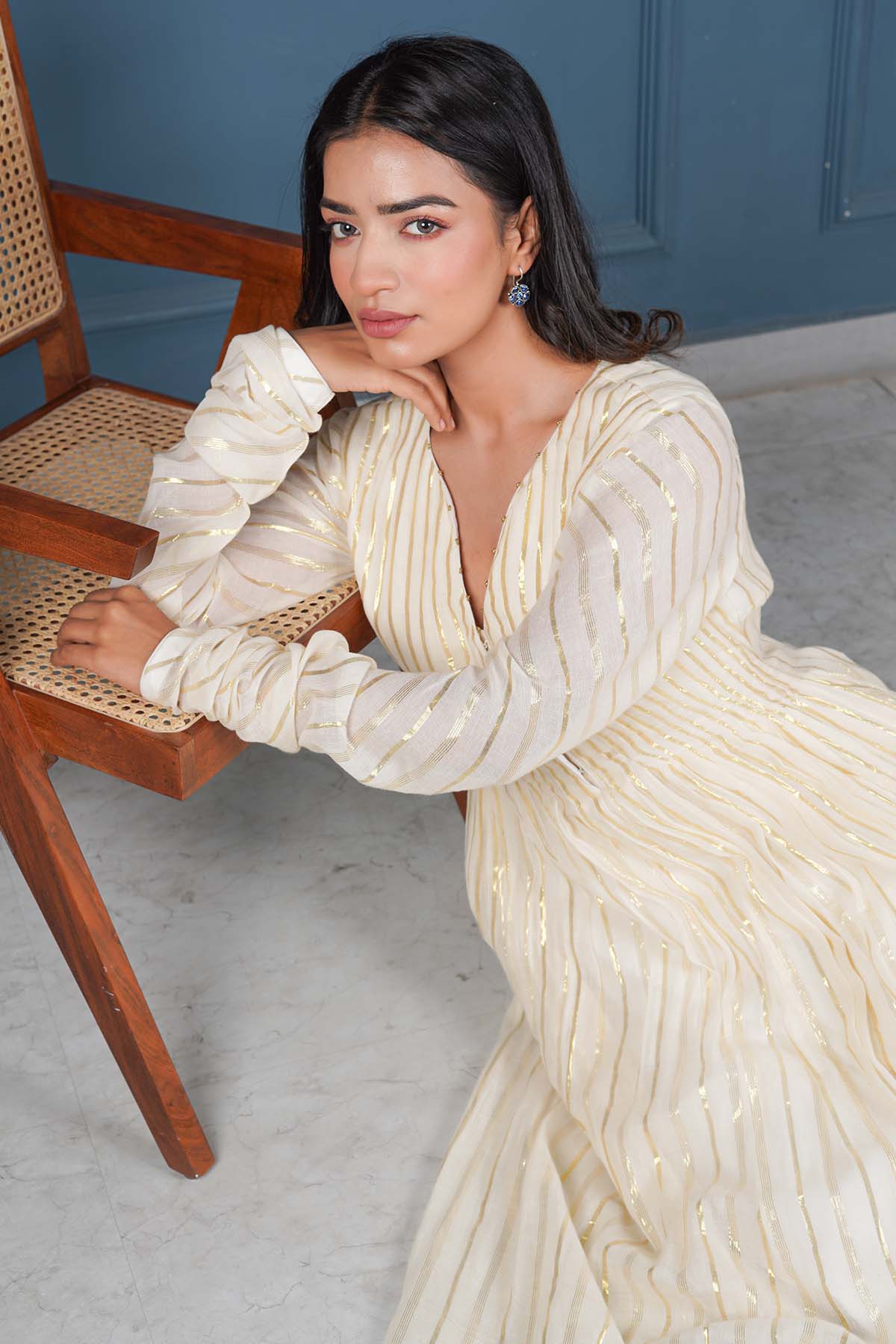 Off-White Flare Anarkali & Pants