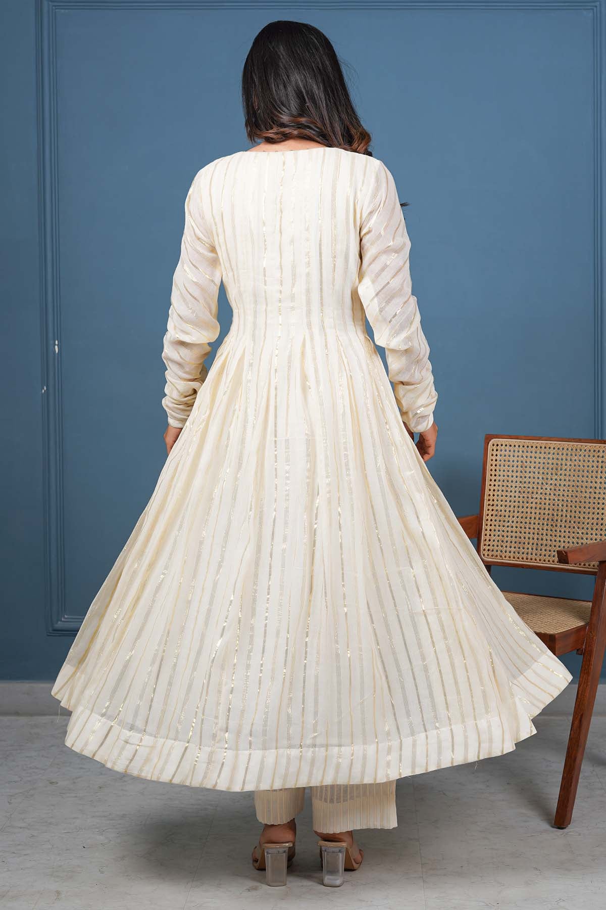 Off-White Flare Anarkali & Pants