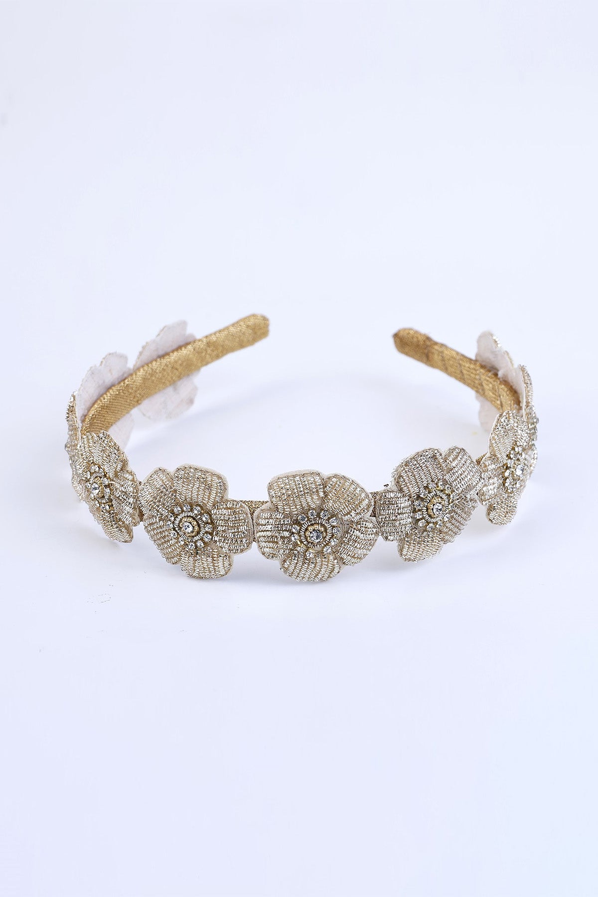 Buy Off-White Floral Beaded Hairband by Choko for women online at ScrollnShops