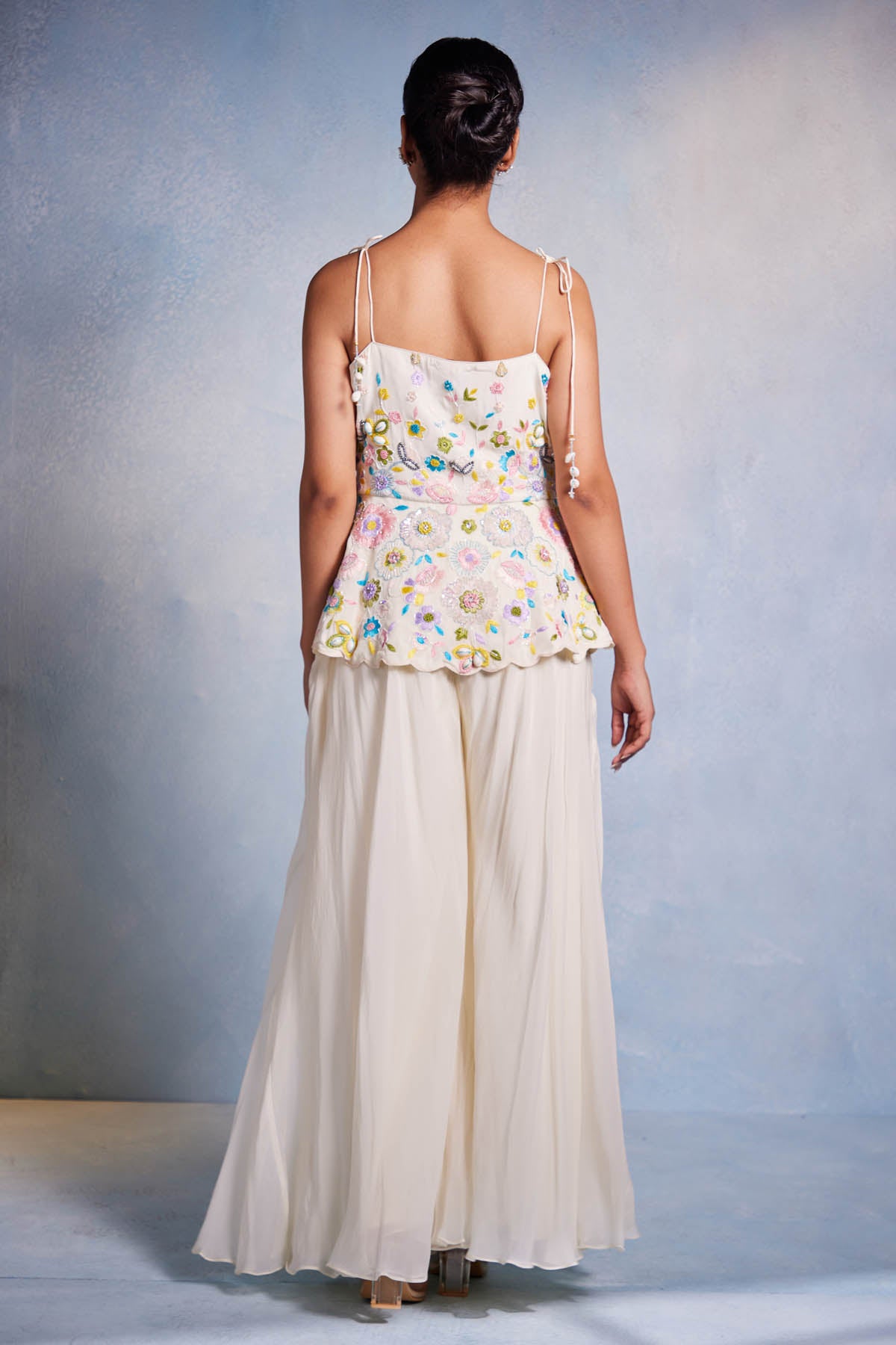 Off-White Handwork Sharara Set