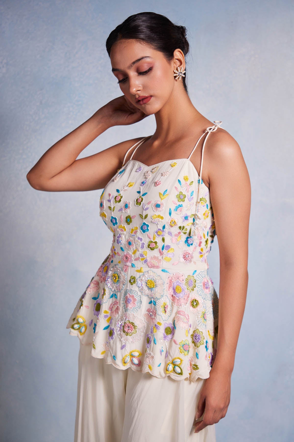 Off-White Handwork Sharara Set