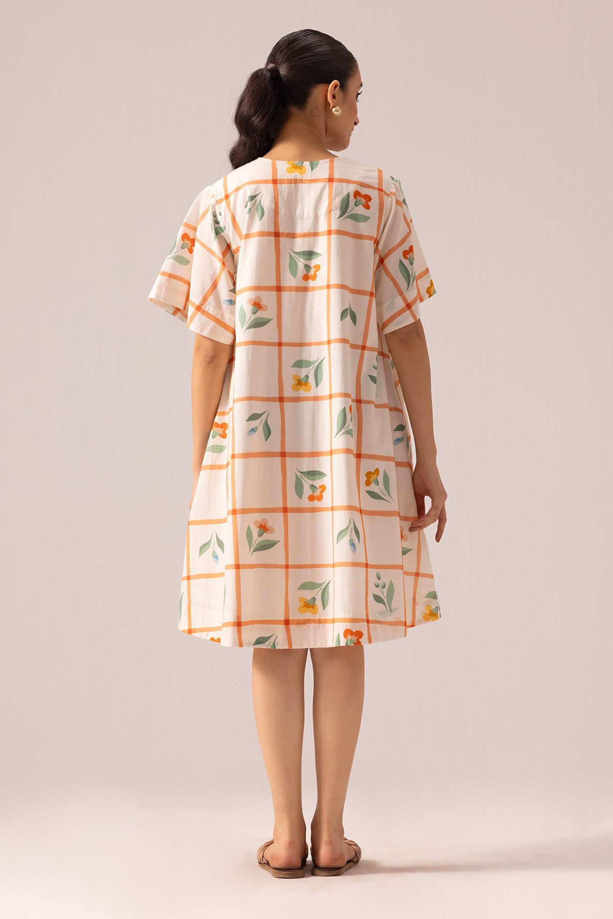 Off-White Short Midi Relax Dress
