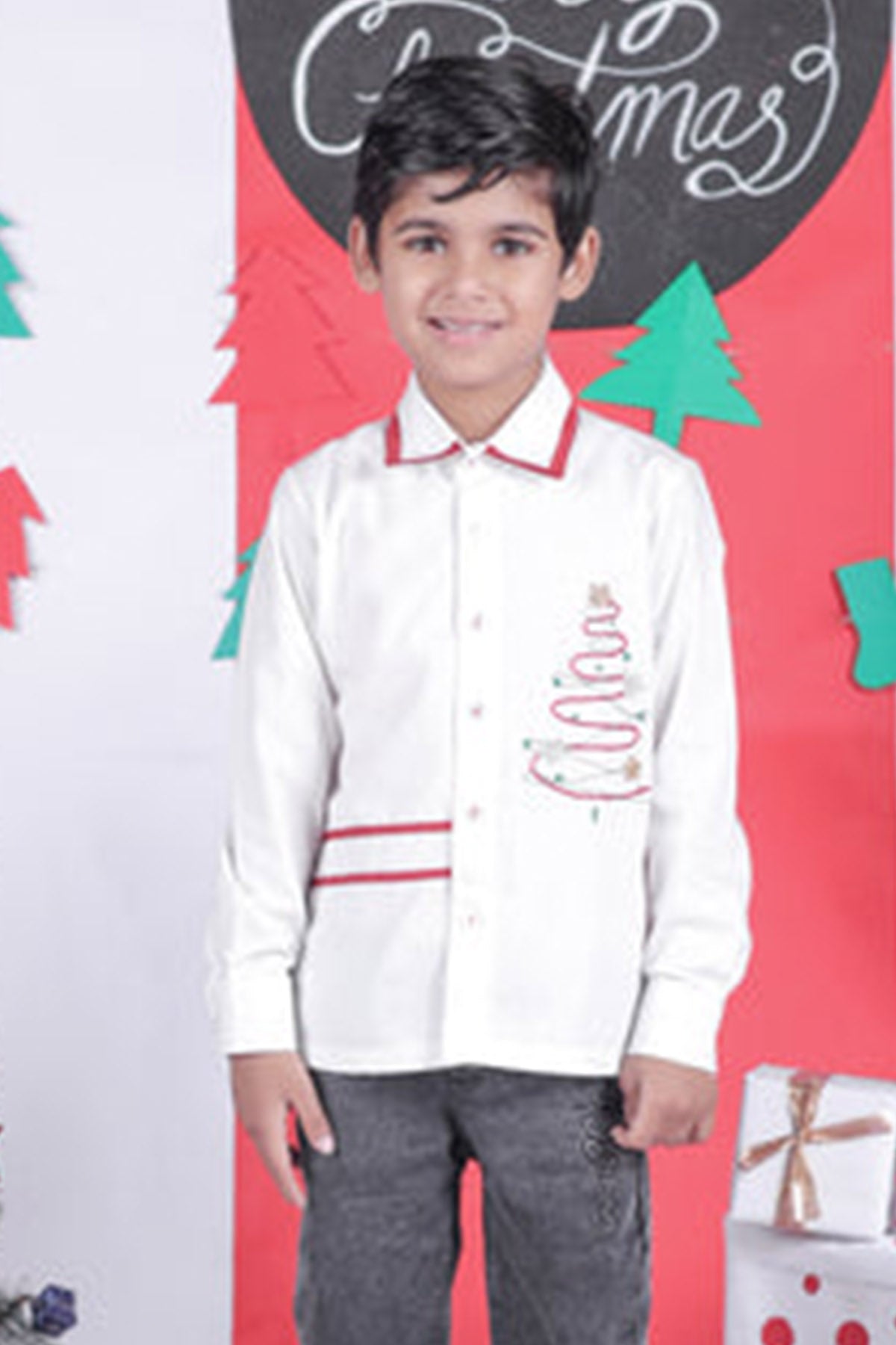 Off-White Tree Embroidered Shirt