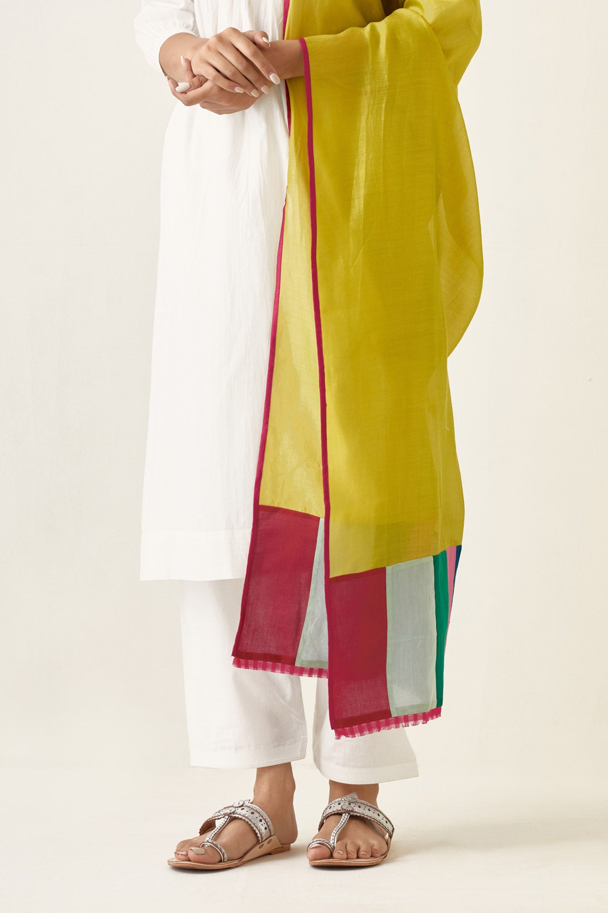 Off-White Pintuck Kurta Set