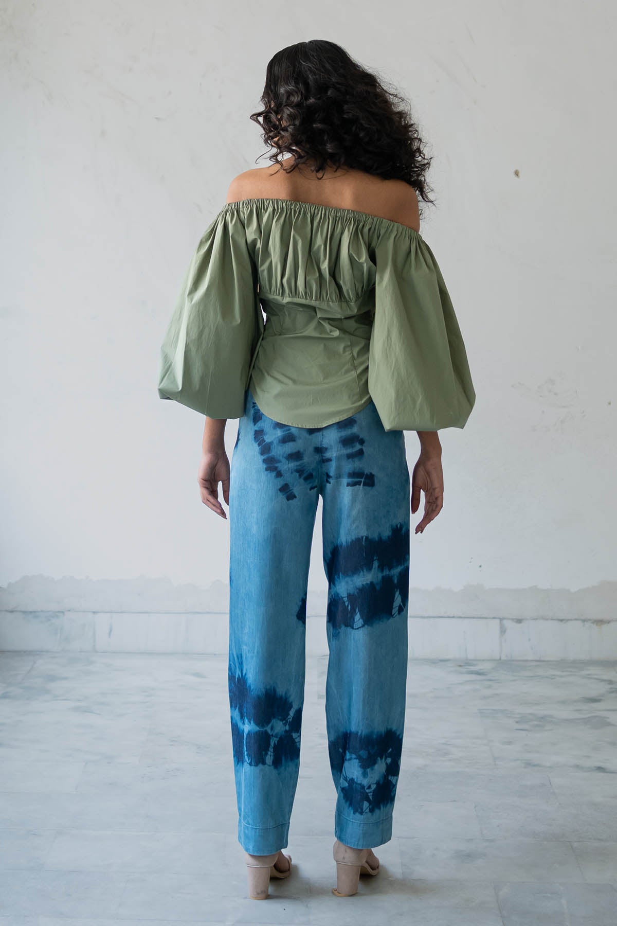 Off Shoulder Cotton Floral Top